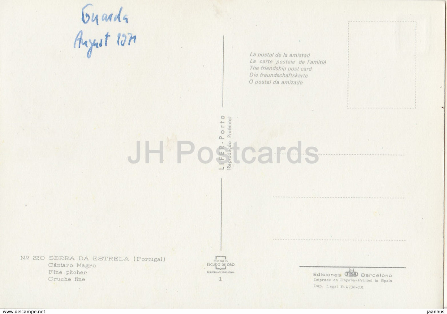 Serra da Estrela - Cantaro Magro - Pichet fin - 220 - 1971 - Portugal - occasion