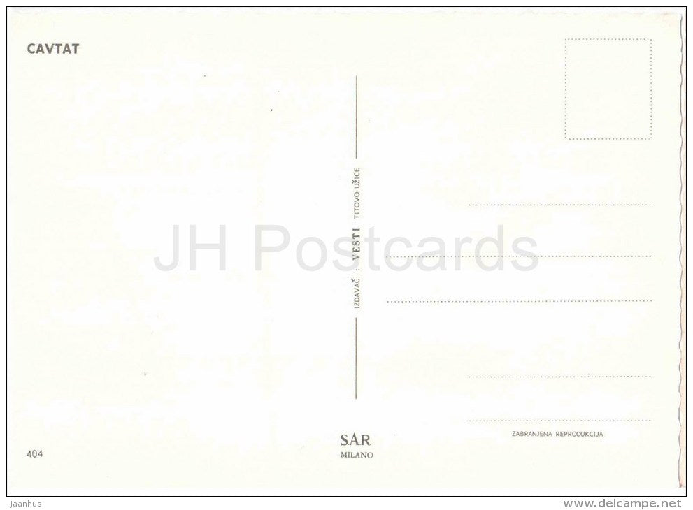 lake - Cavtat - Vesti - 404 - Yugoslavia - Croatia - unused - JH Postcards