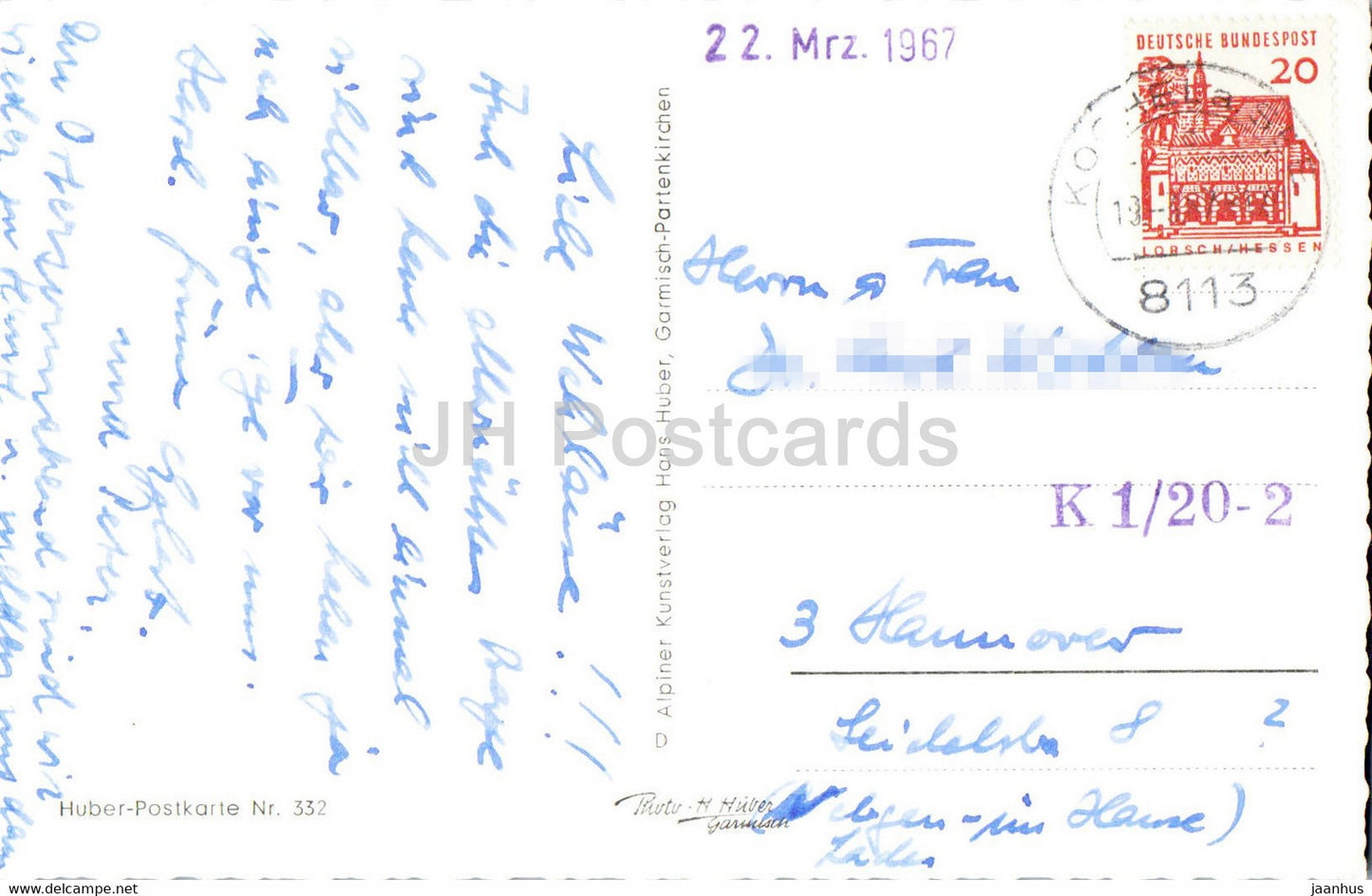 Kochelsee gegen Herzogstand - 1967 - Germany - used