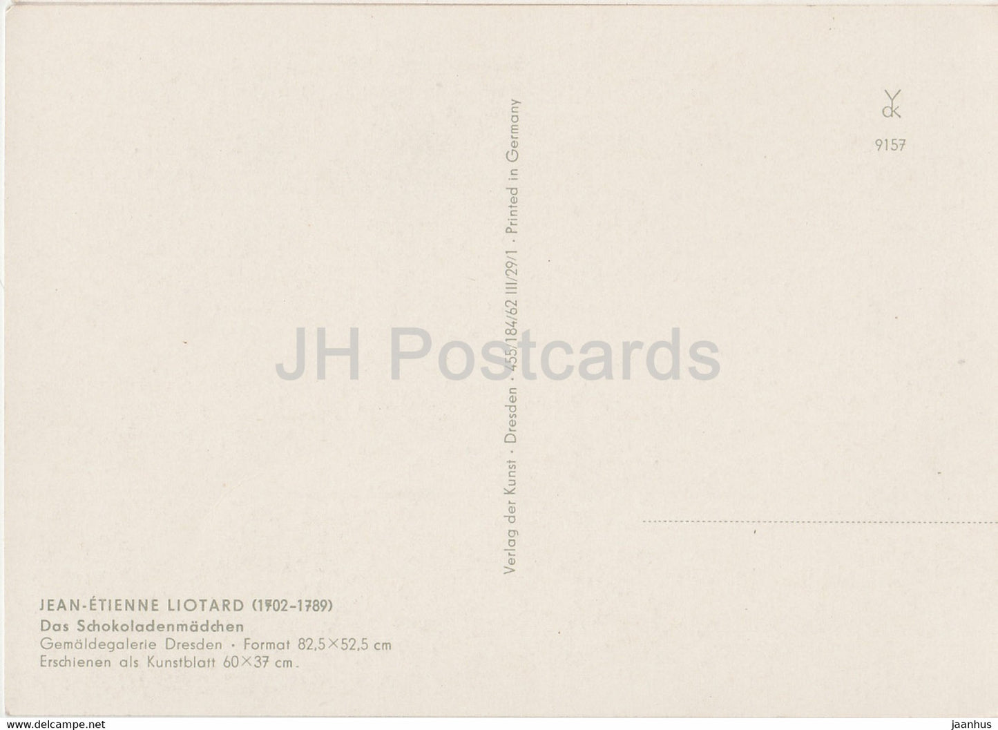 peinture de Jean Etienne Liotard - Das Schokoladenmadchen - Art français - Allemagne - inutilisé