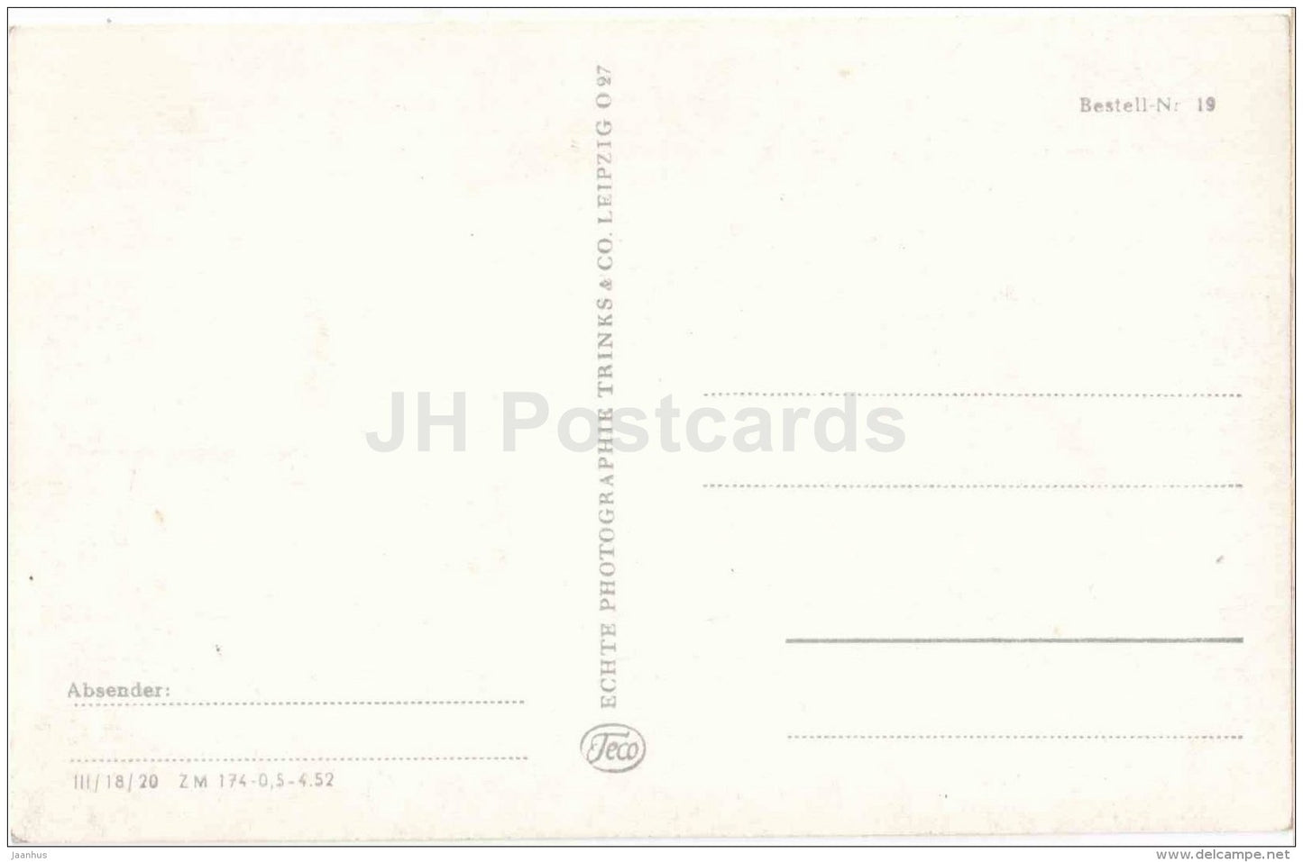 Schloss Sanssouci , Mittelteil - castle - Potsdam - 19 - Germany - unused - JH Postcards