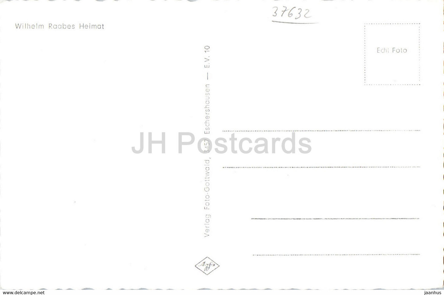 Wilhelm Raabes Heimat - Blick vom Kohlenberg nach dem Lth - old postcard - Germany - unused