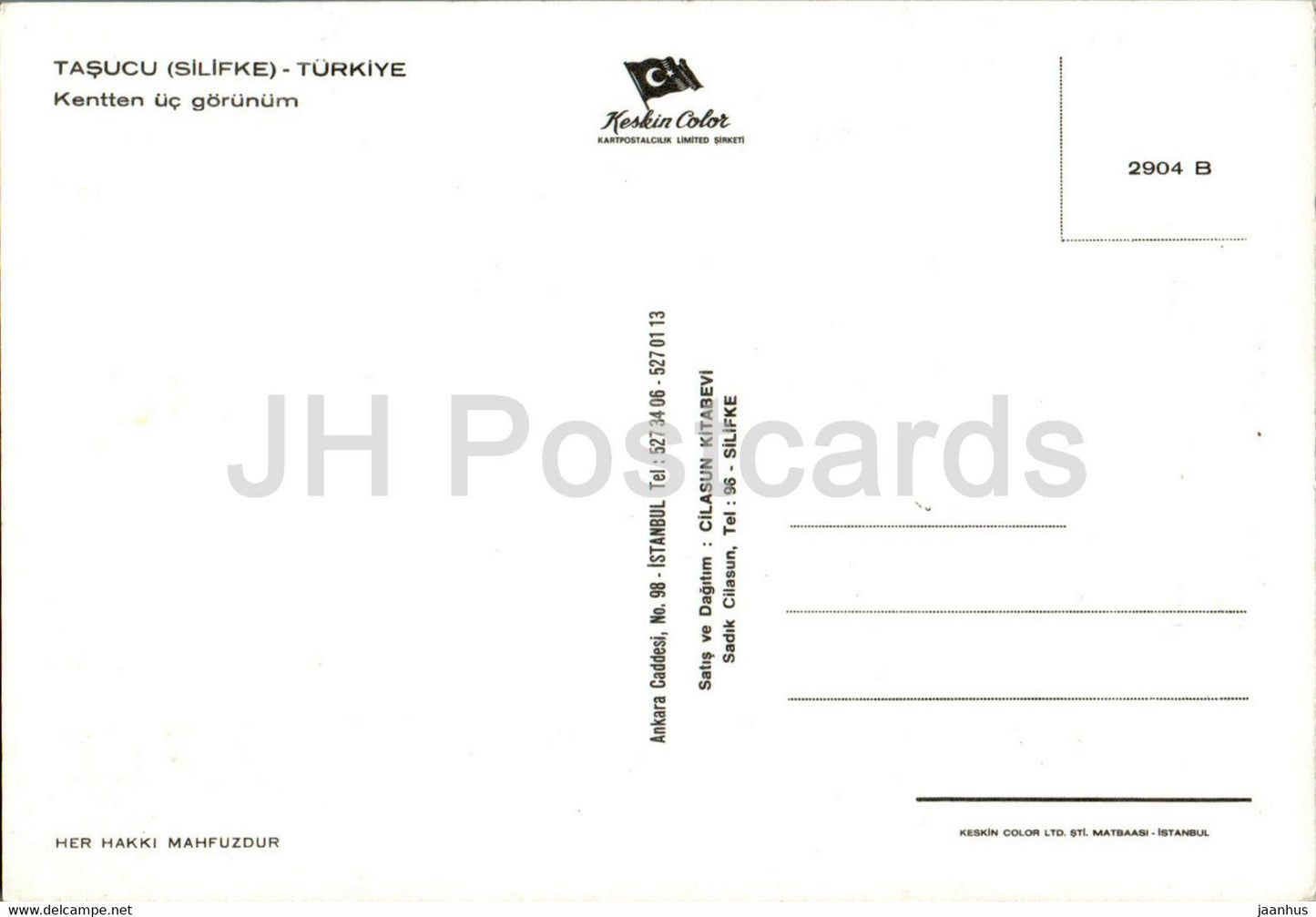 Tasucu - Silifke - Kentten uc gorunum - city views - boat - multiview - 2904 - Turkey - unused