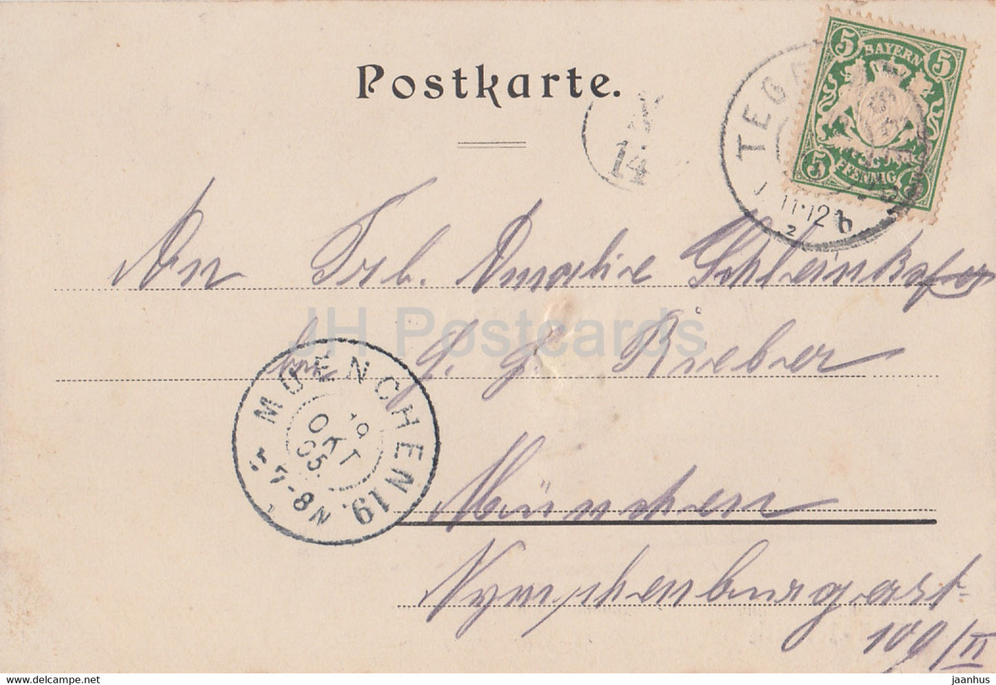Bad Kreuth - alte Postkarte - 1905 - Deutschland - gebraucht