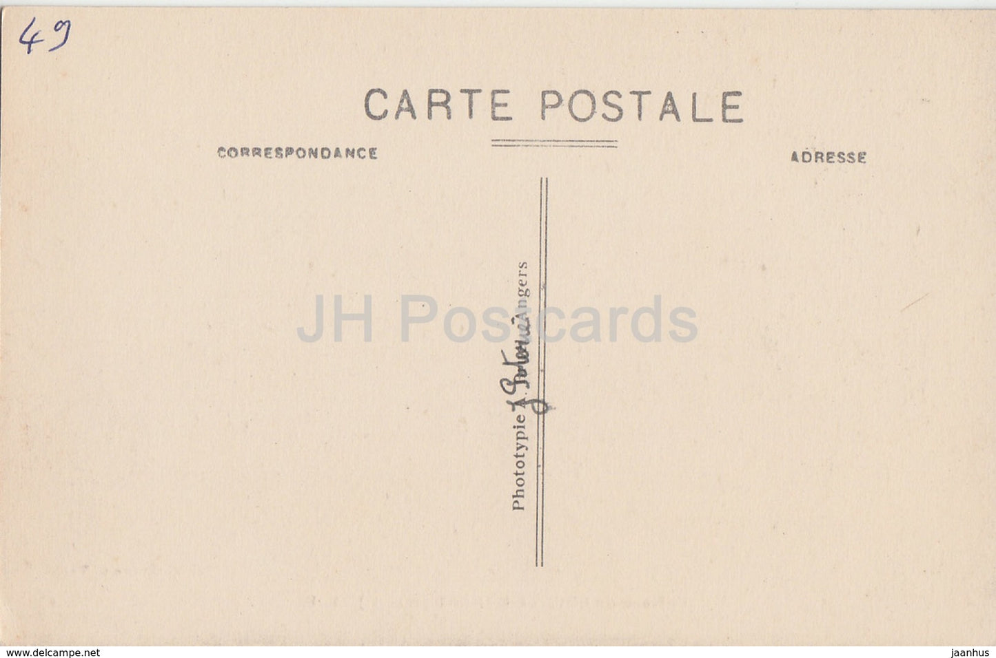 Chateau de Bouille Menard - castle - old postcard - France - unused