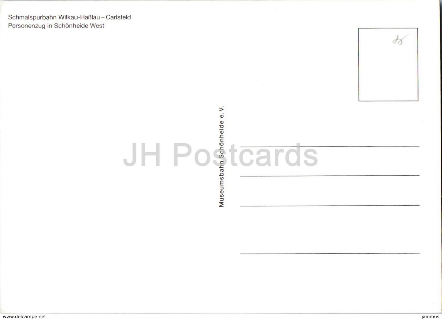 Schmalspurbahn Wilkau Hasslau Carlsfeld - Personenzug - train - railway - locomotive - Germany - unused