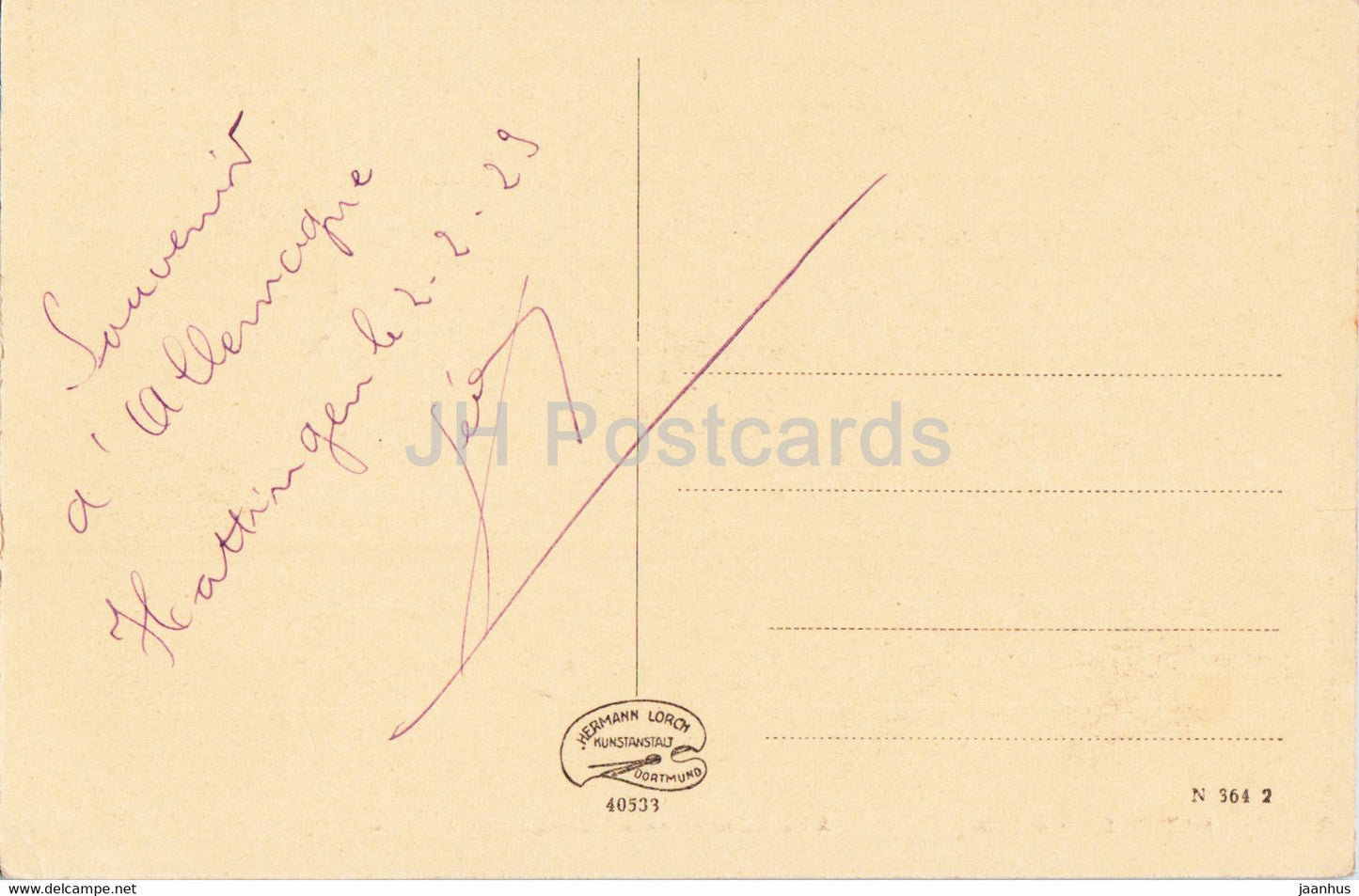 Hattingen a d Ruhr - Altes Rathaus mit Stadtwage - old postcard - Germany - used