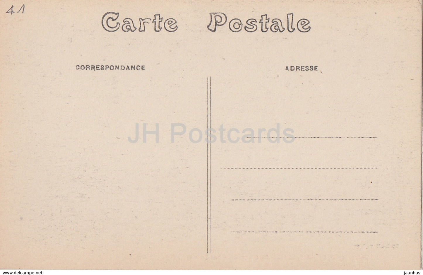 Talcy - Intérieur du Château - Le Salon - château - carte postale ancienne - France - inutilisé