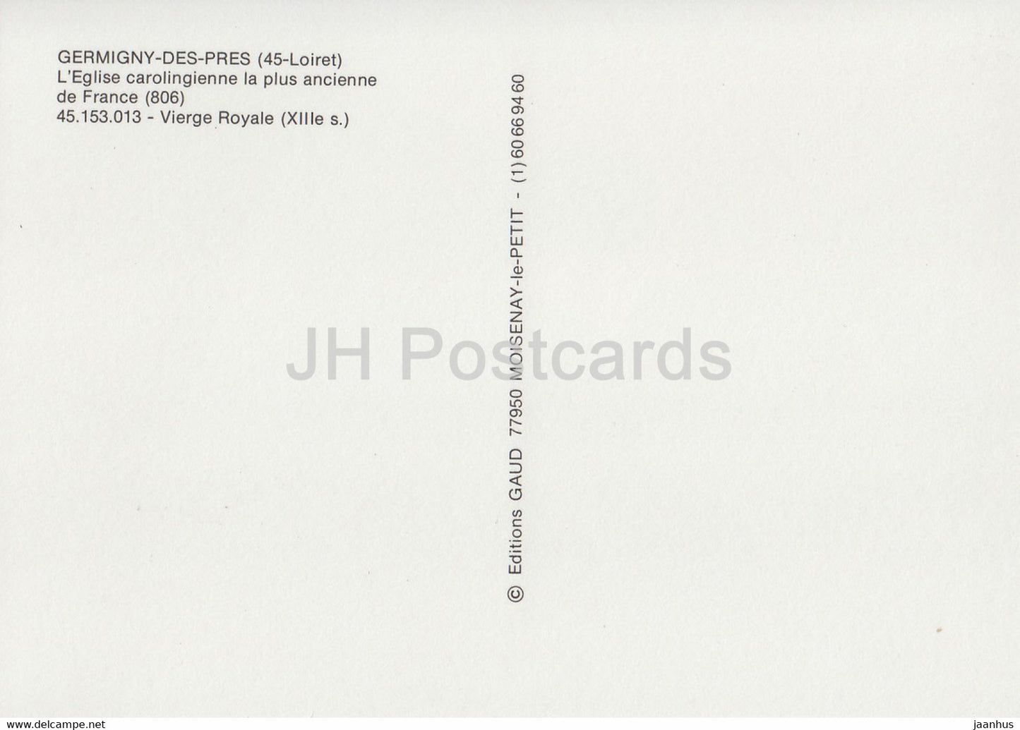 Germigny des Prés - L'Eglise carolingienne la plus ancienne de France - Vierge Royale - France - inutilisé