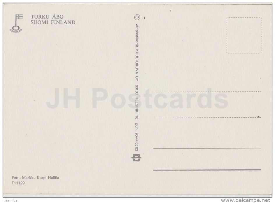 windmill - market - Turku Abo - Finland - unused - JH Postcards