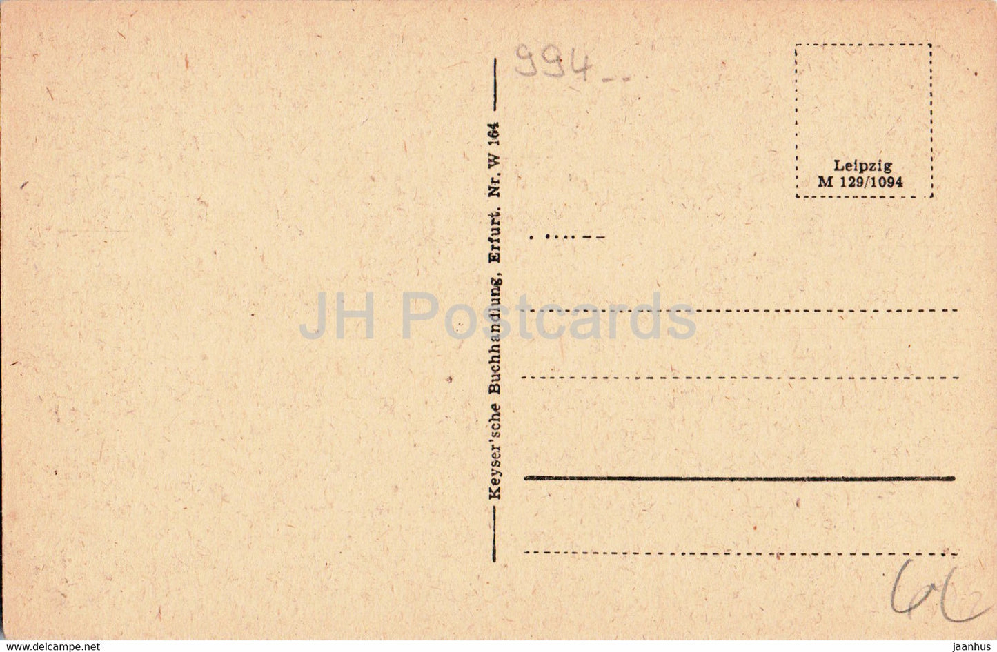 Weimar - Deutsche Nationaltheater - Weimarhalle - Goethehaus - carte postale ancienne - Allemagne - inutilisée