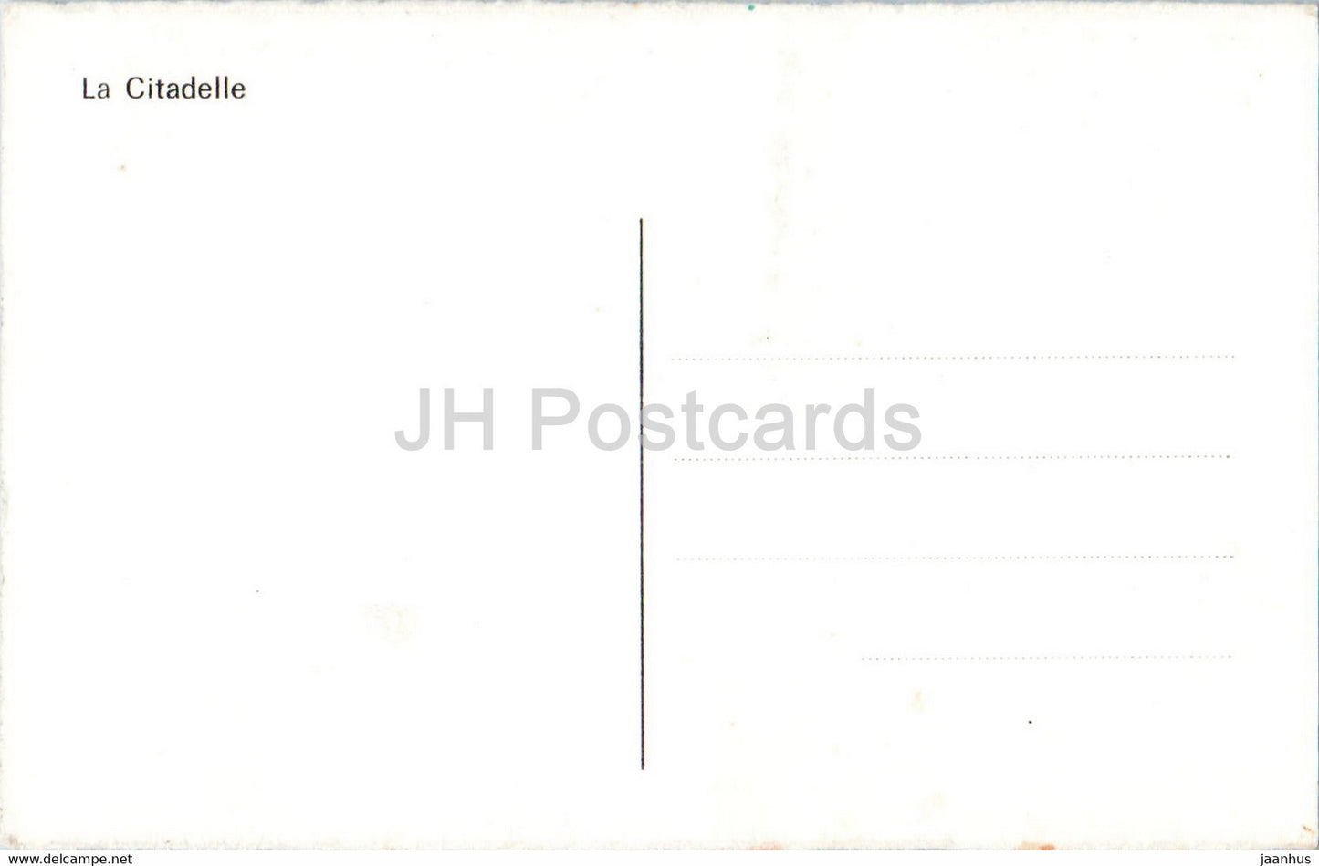 La Citadelle - old postcard - France - unused