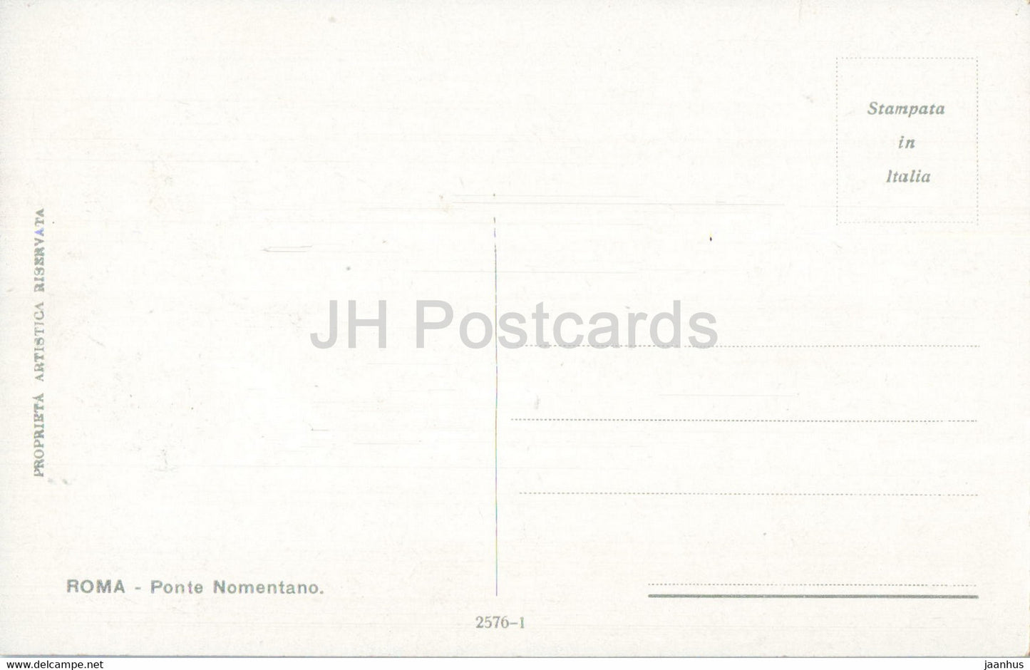 Roma - Rome - Ponte Nomentano - pont - 2576-1 - carte postale ancienne - Italie - inutilisé