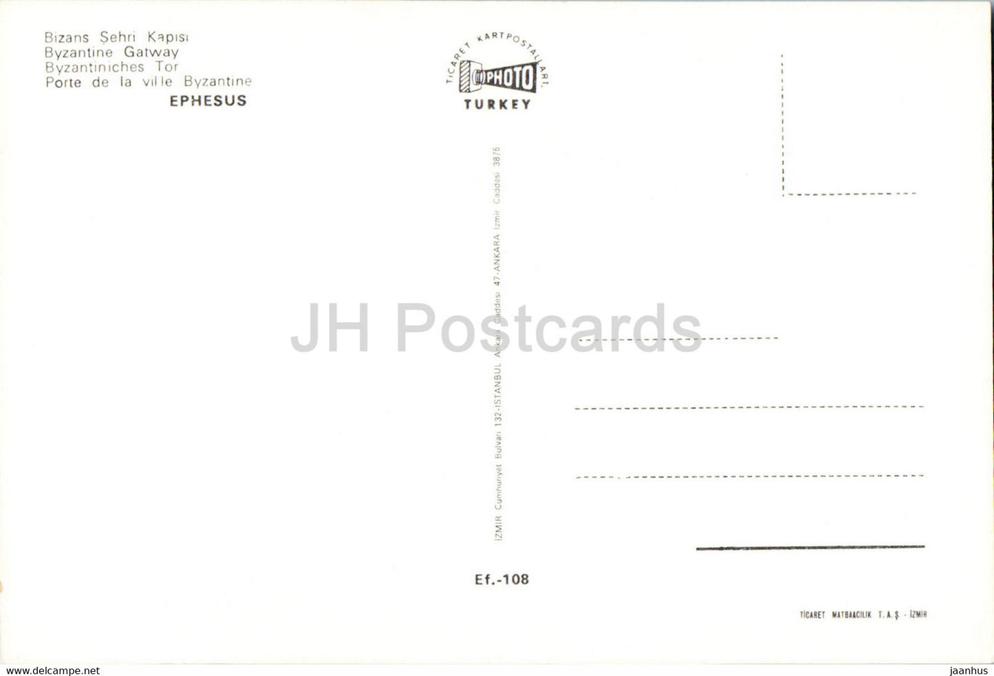 Ephesus – Byzantinisches Tor – Antike Welt – Foto – Türkei – unbenutzt