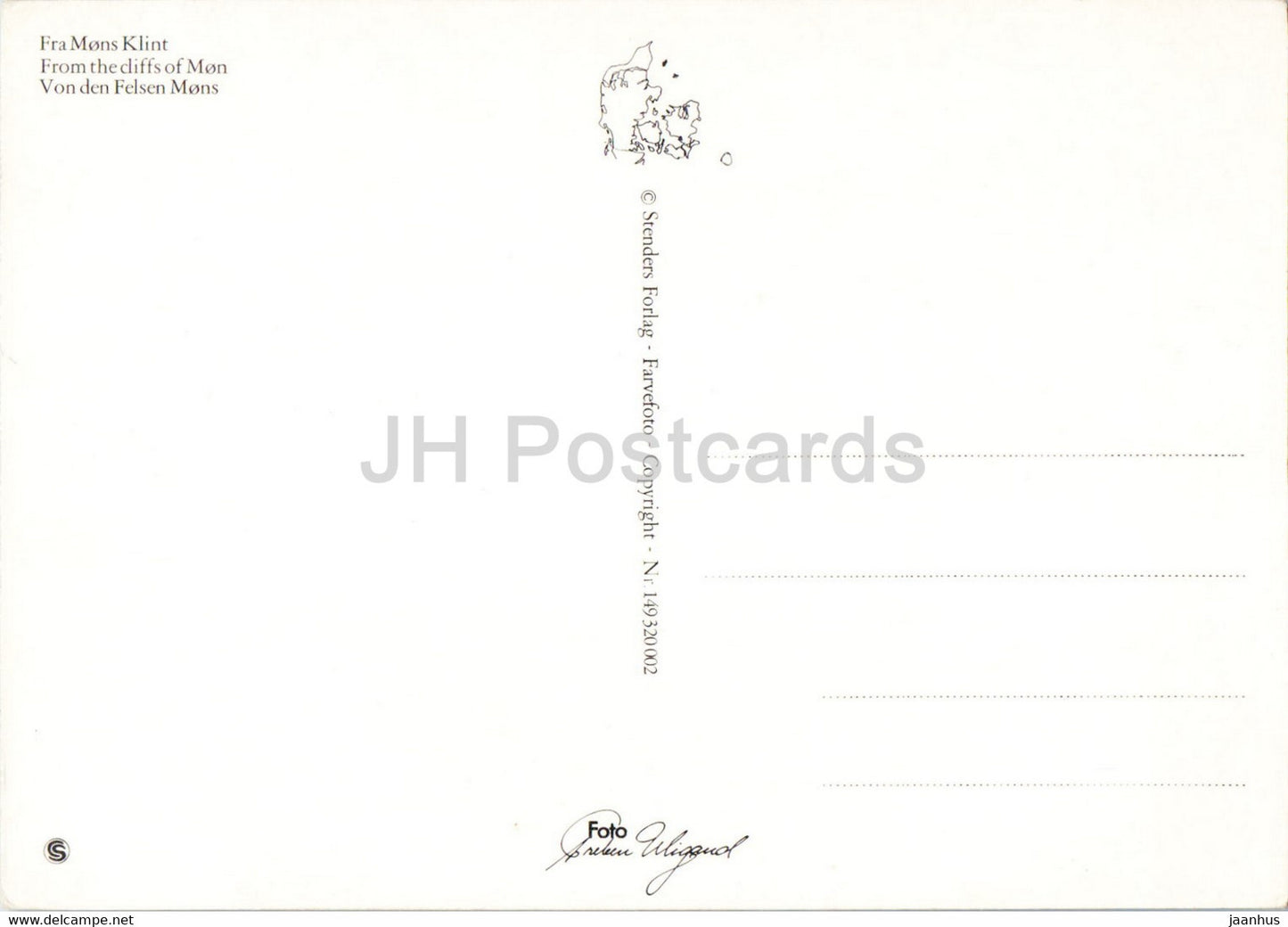 Von den Klippen von Mon – Dänemark – unbenutzt