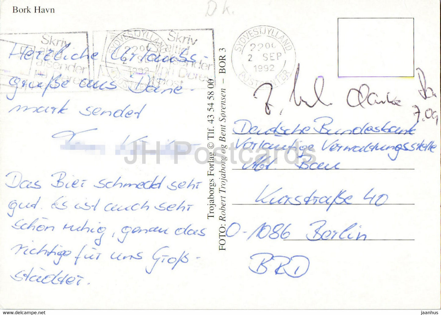 Bork Havn – Stadtansichten – Boot – Surfbrett – 1992 – Dänemark – gebraucht