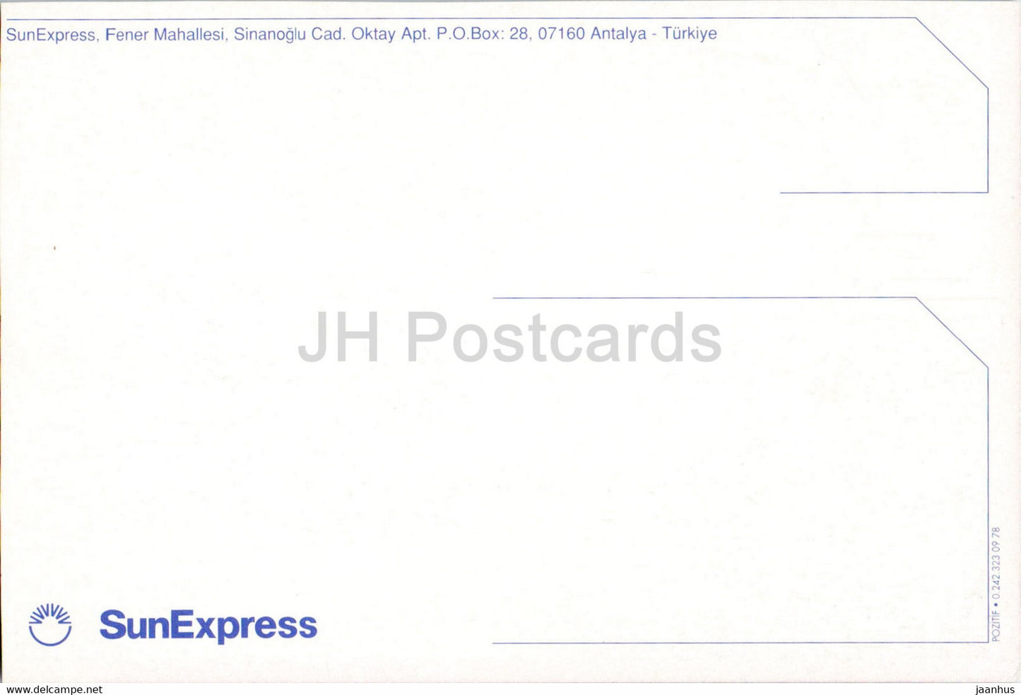 Antalya - Sun Express - Avion - Turquie - inutilisé