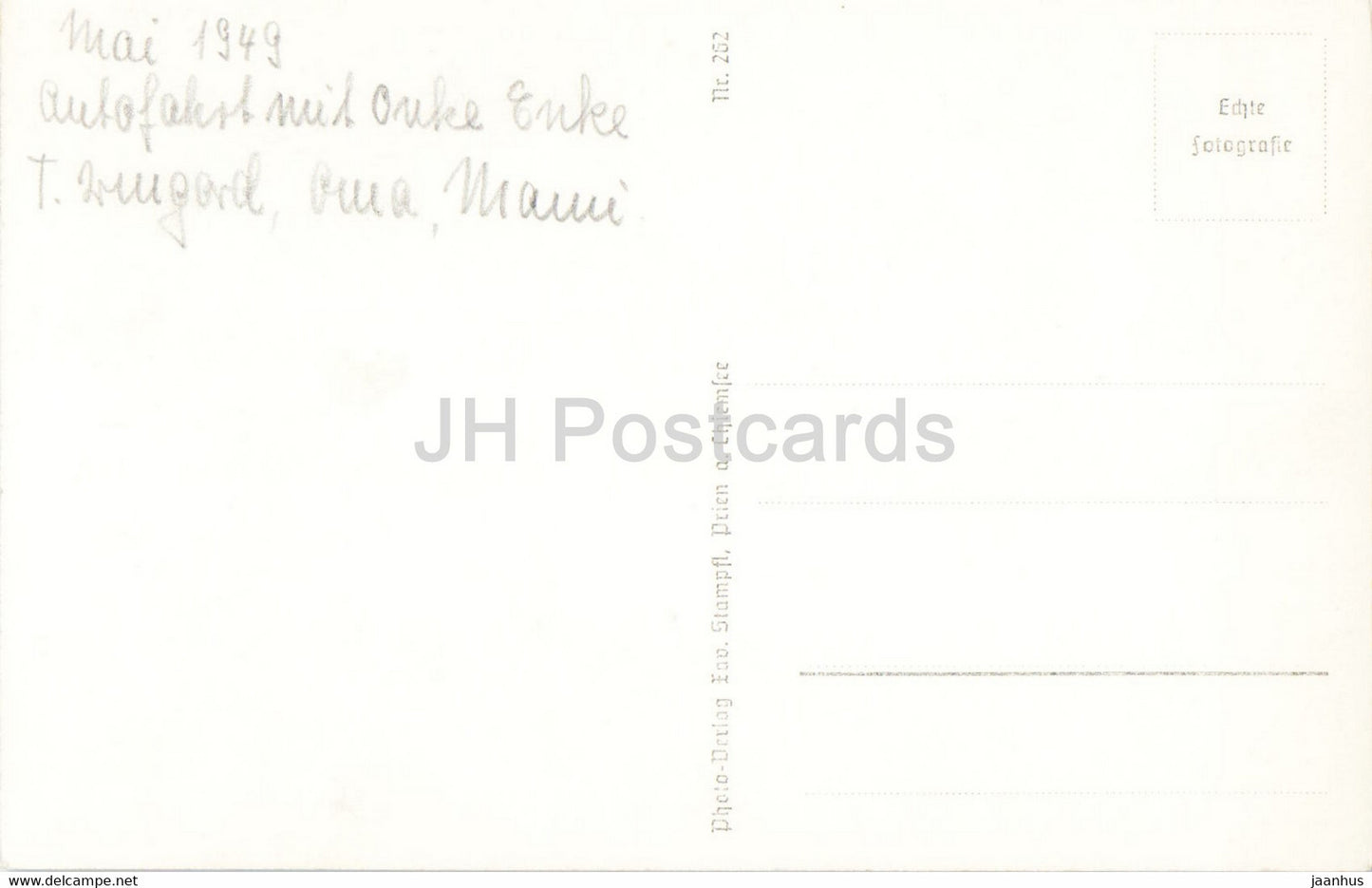 Schloss Herrenchiemsee - castle - old postcard - 1949 - Germany - used