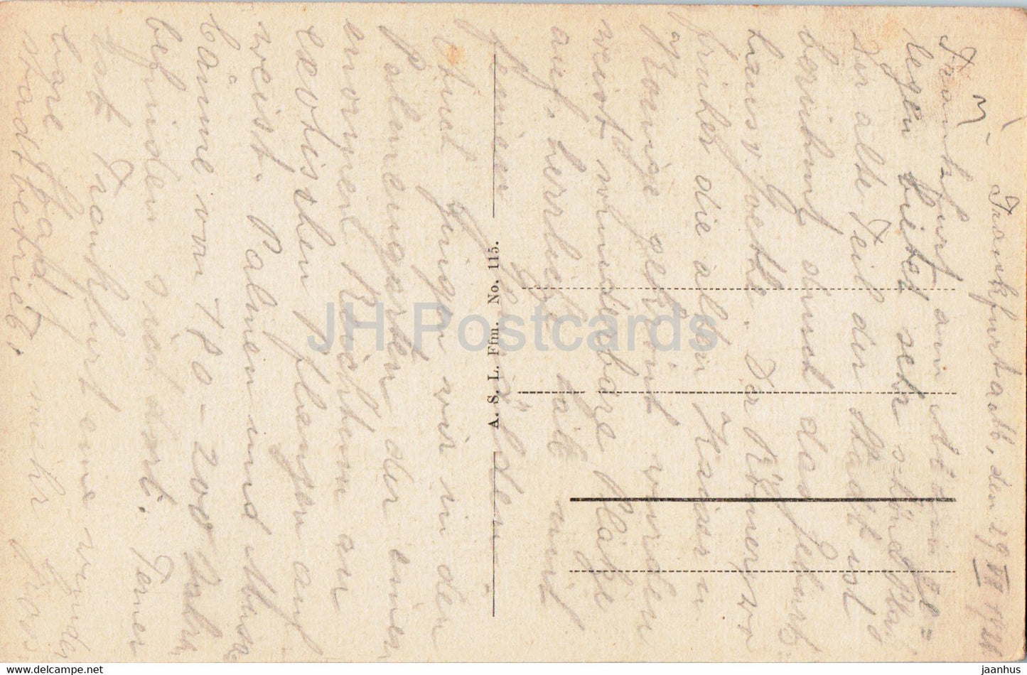 Francfort a M - Schauspielhaus - théâtre - carte postale ancienne - 1921 - Allemagne - utilisé