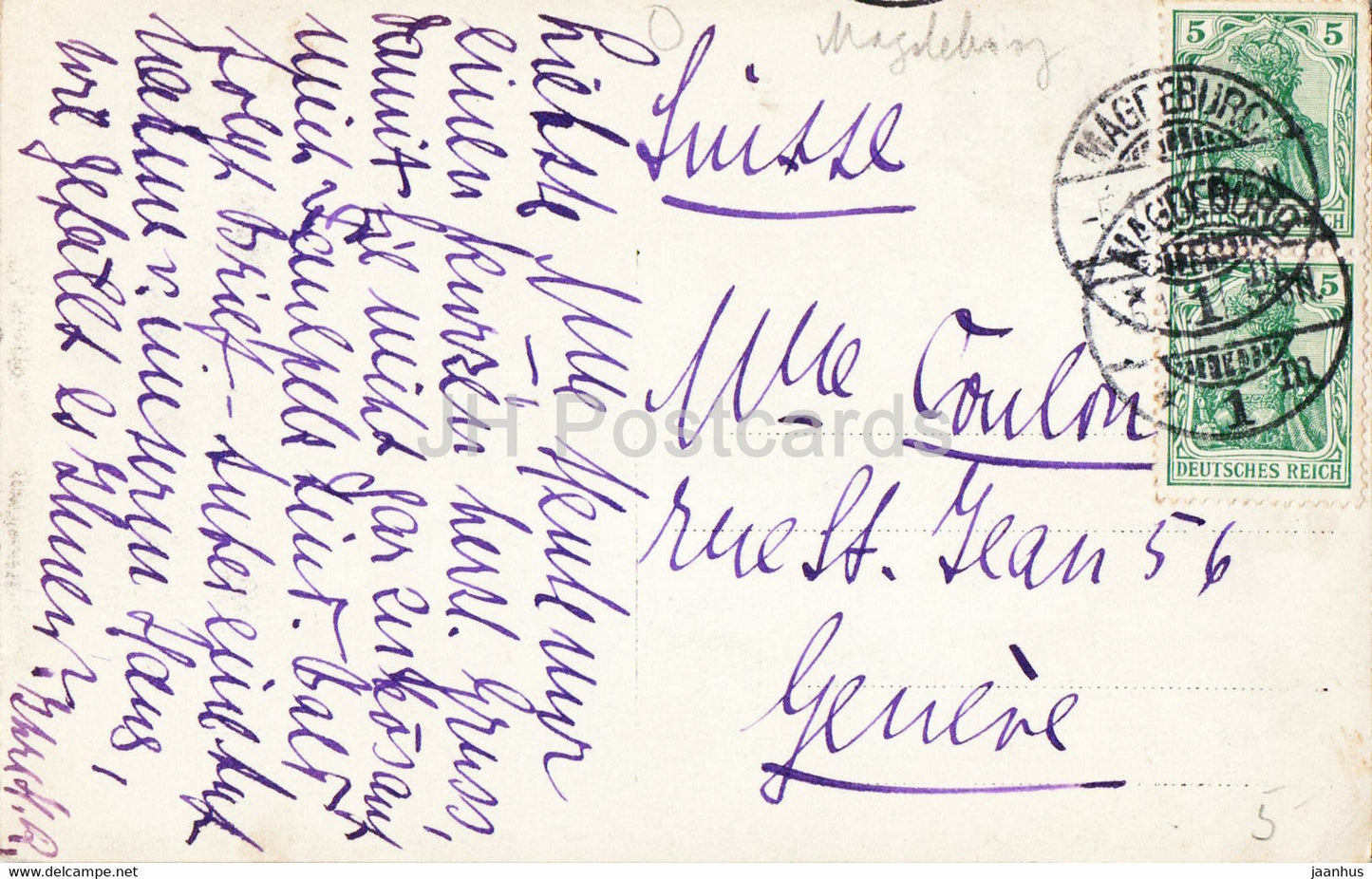 Magdeburg - Haus - alte Ansichtskarte - Deutschland - gebraucht