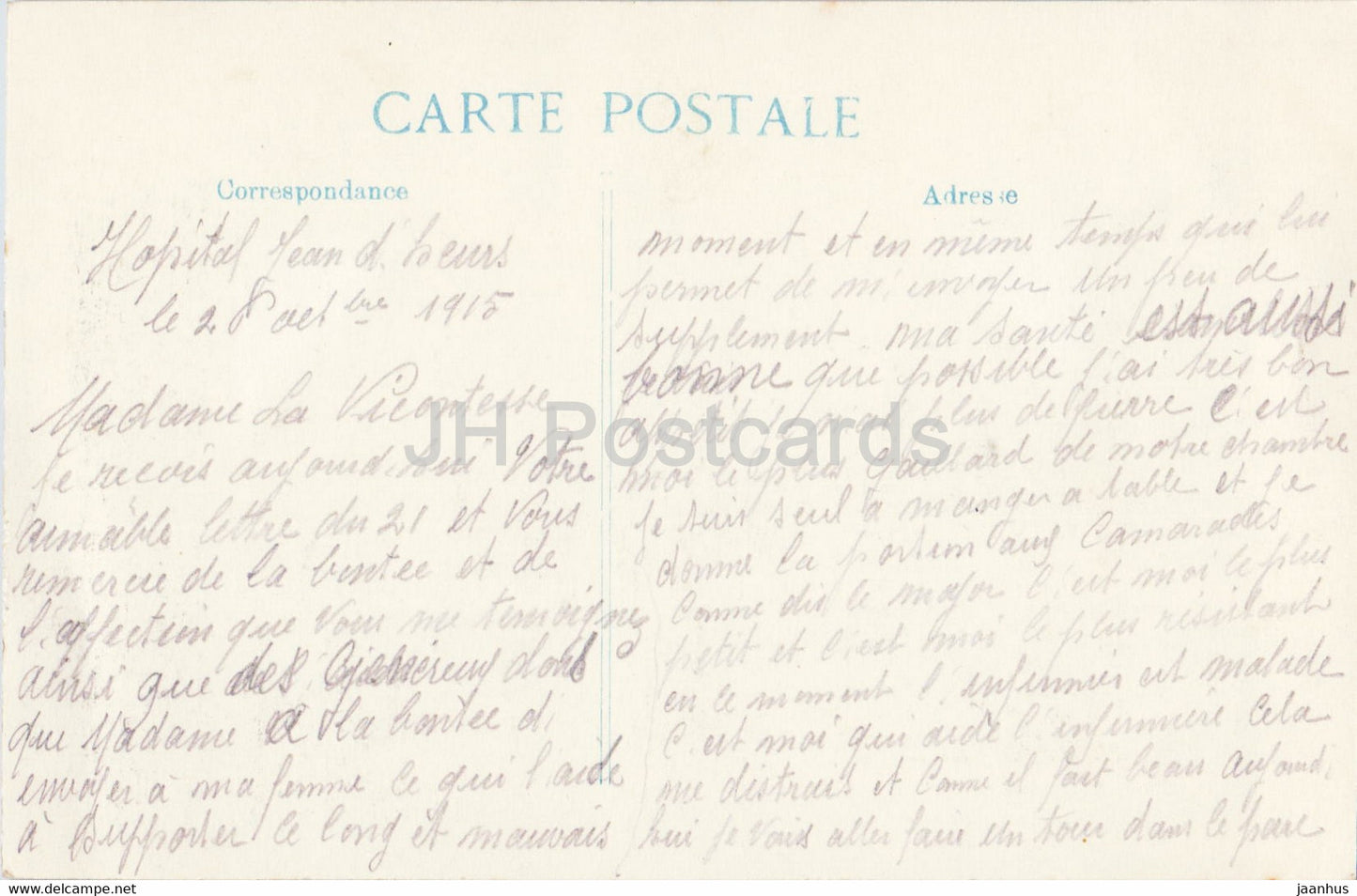 Environs de Robert Espagne - Le Parc de Jeand'heurs - 10 - old postcard - 1915 - France - used