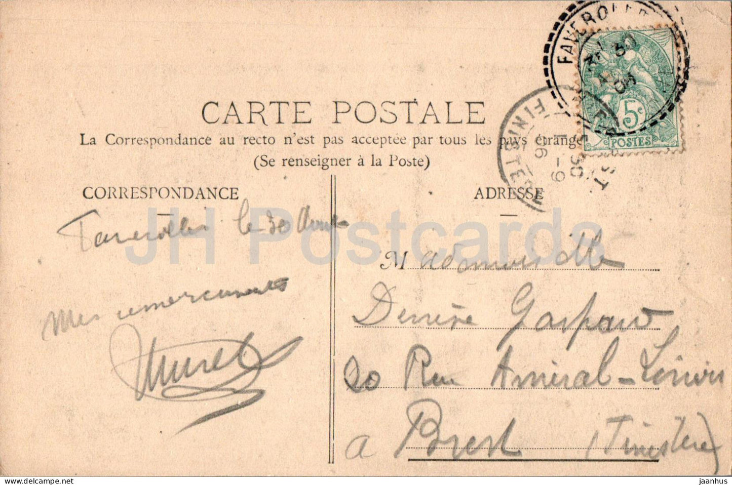 Chaumont - Monument des Enfants morts pour la Patrie - Monument des Enfants - 1 carte postale ancienne - 1906 - France - occasion