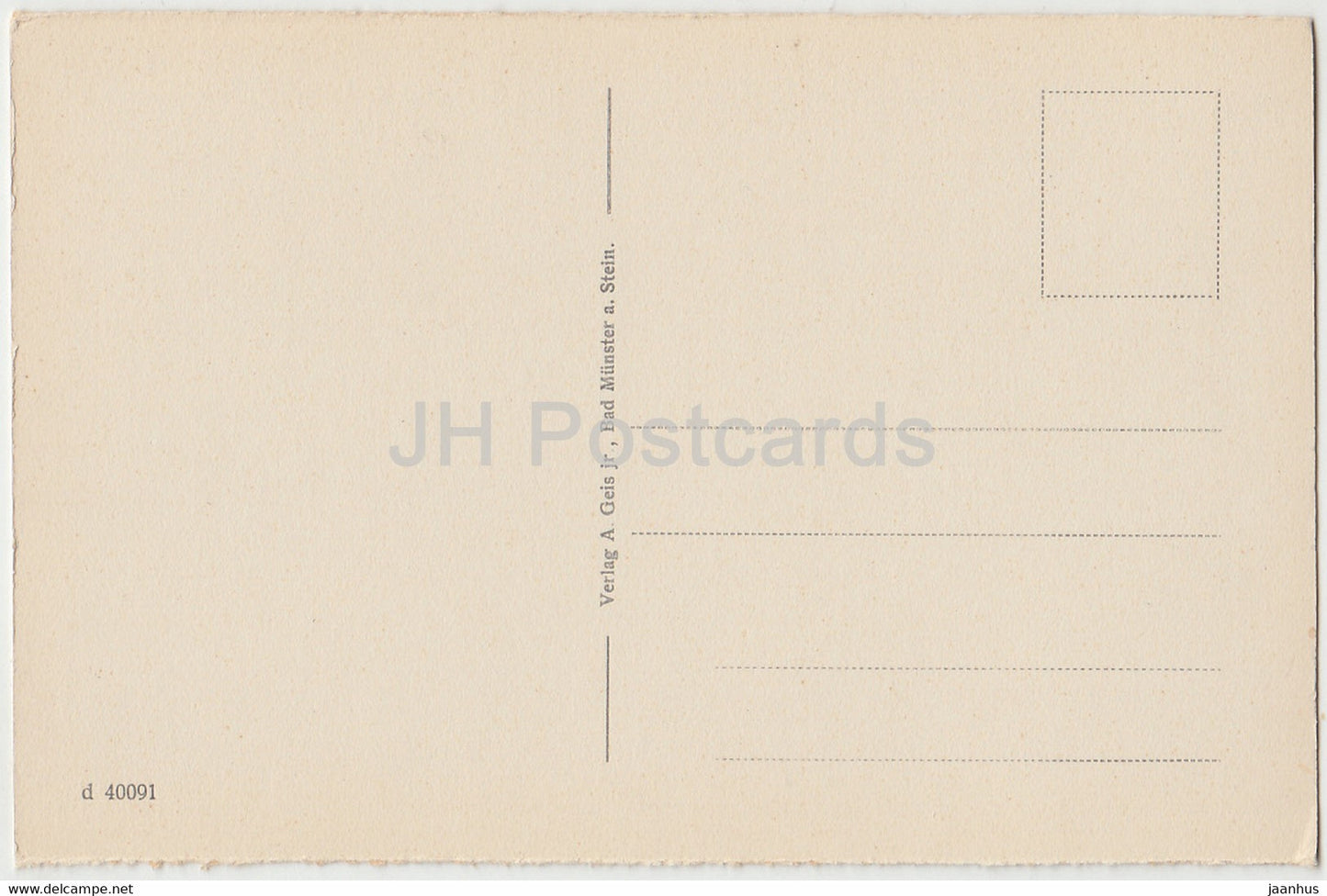 Bad Münster a Stein - Rheingrafenstein - 40091 - alte Postkarte - Deutschland - unbenutzt