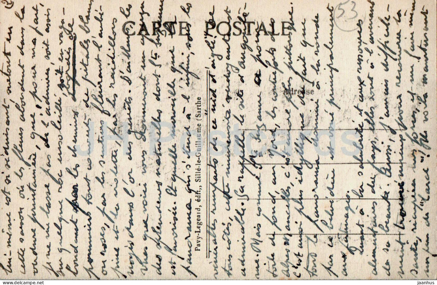 Sainte Suzanne - Panorama du Village de la Rivière - 956 - carte postale ancienne - France - occasion