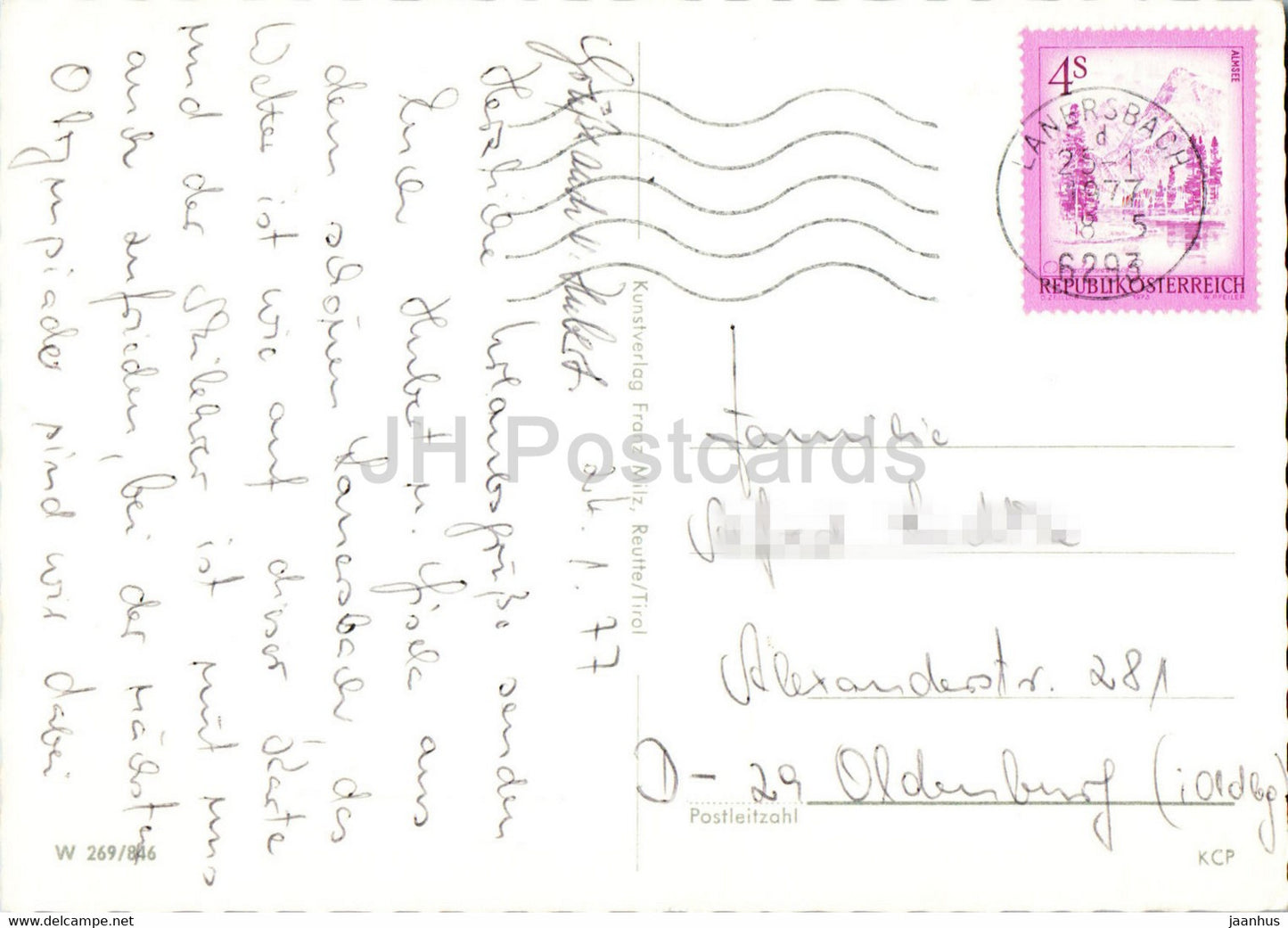 Wintersportplatz Lanersbach 1300 m - Zillertal Tirol - Skifahren - 1977 - Österreich - gebraucht