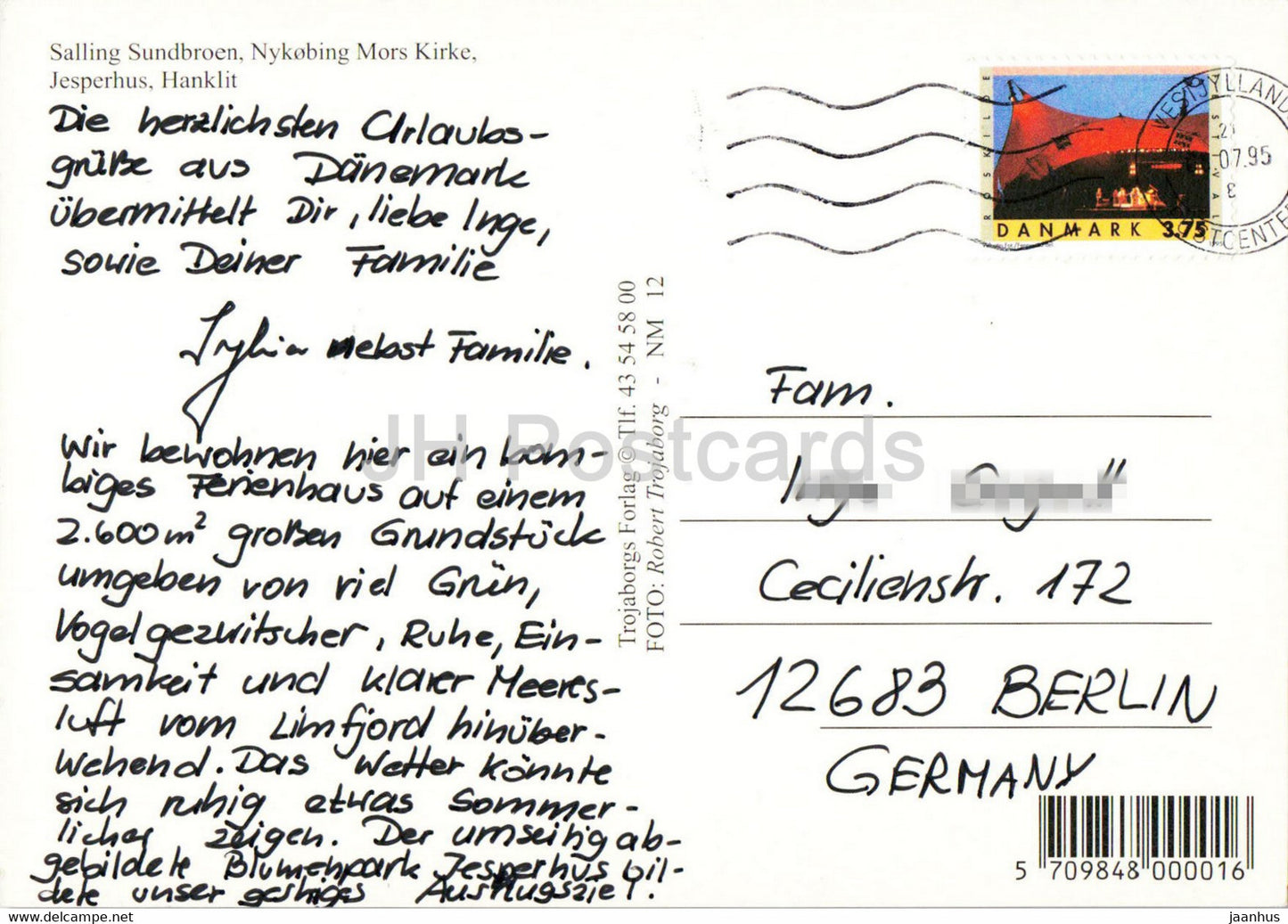 Mors - pont - église - multiview - 1995 - Danemark - utilisé