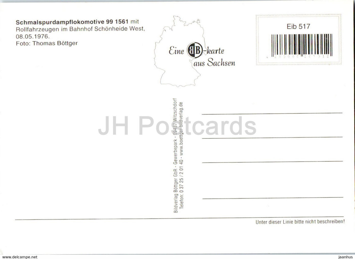 Schmalspurdampflokomotive 991561 - Bahnhof Schonheide West - train - railway - locomotive - Germany - unused