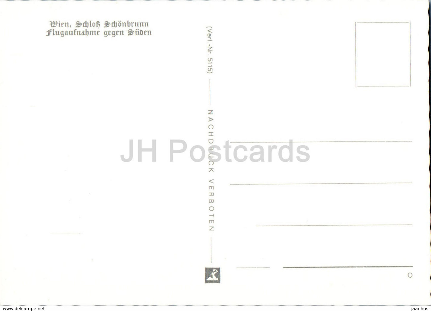 Wien - Vienna - Schloss Schonbrunn - Flugaufnahme gegen Suden - castle - Austria - unused