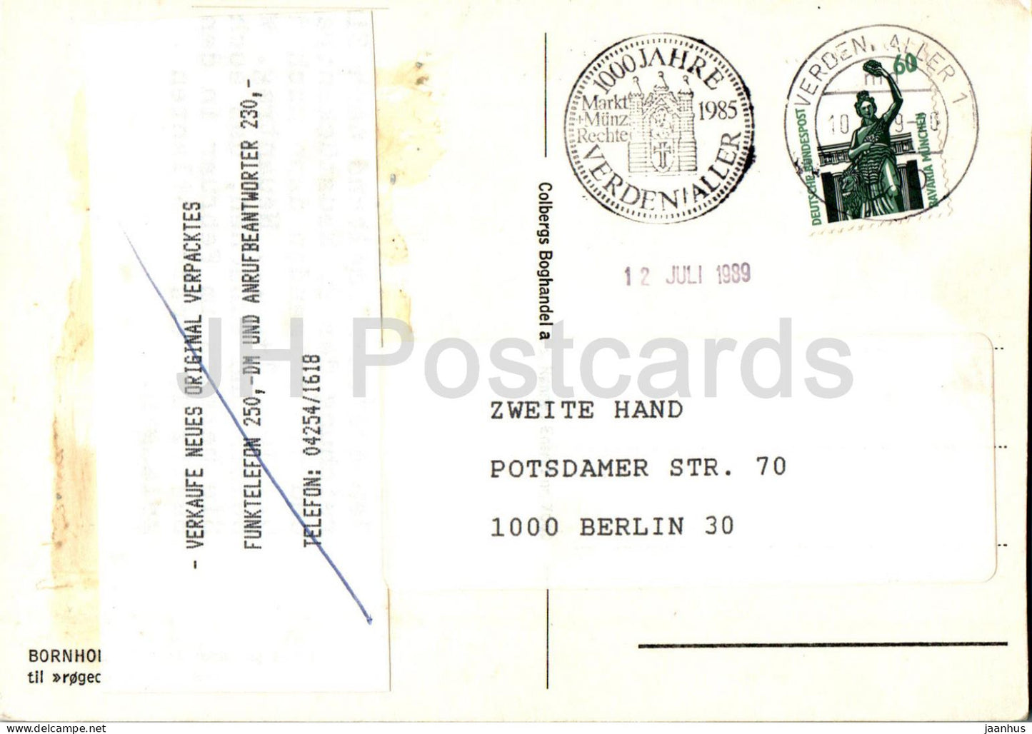 Bornholm - Sildene renses og torres til rogede bornholmere - hareng fumé - poisson - 7002 - 1989 - Danemark - utilisé