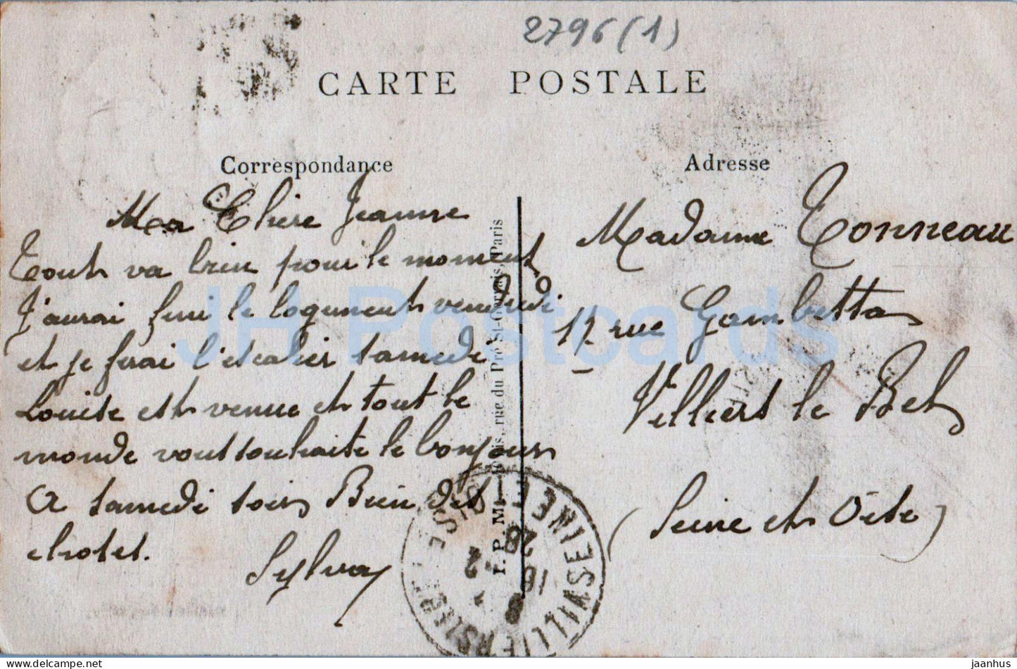 Torcy - Un Coin de l'Ile - Eine Ecke der Insel - alte Postkarte - 1928 - Frankreich - gebraucht