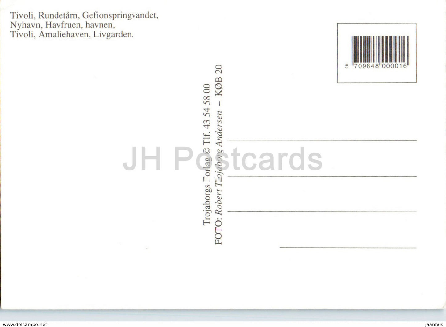 Kopenhagen - Multiview - Tivoli - Rundetarn - Nyhavn - Amaliehaven - Livgarden - Dänemark - unbenutzt