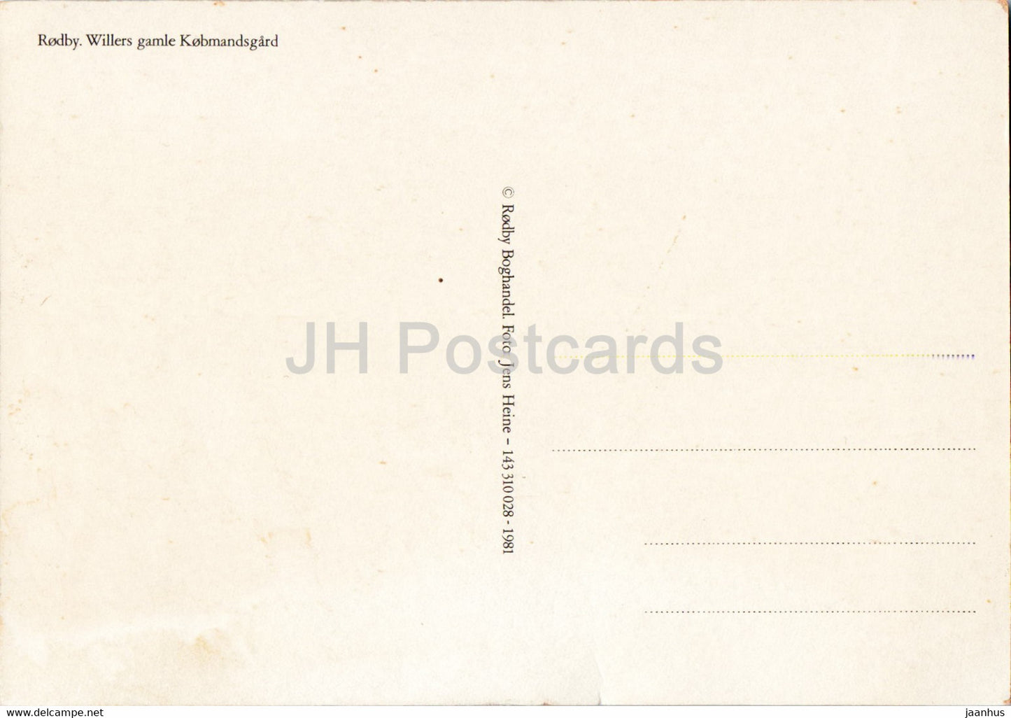 Rodby - Willers Gard - Denmark - unused