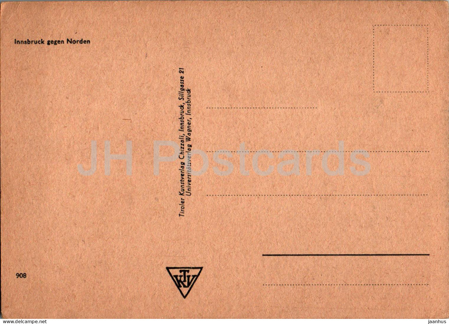 Innsbruck gegen Norden - 908 - carte postale ancienne - Autriche - utilisé
