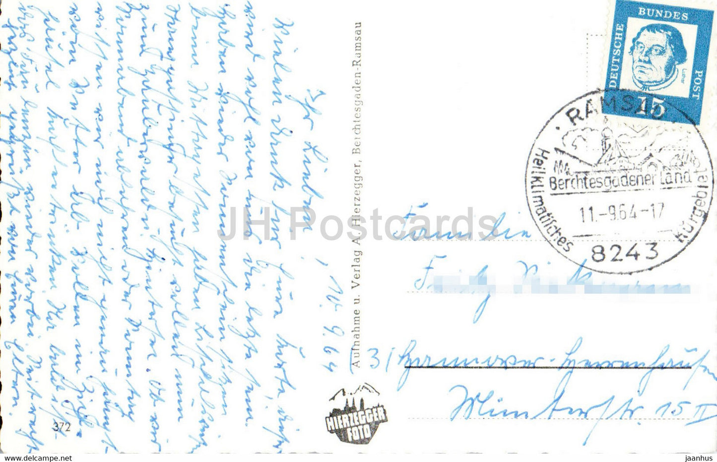 Ramsau m Hochkalter u Reiteralpe - 1964 - Germany - used