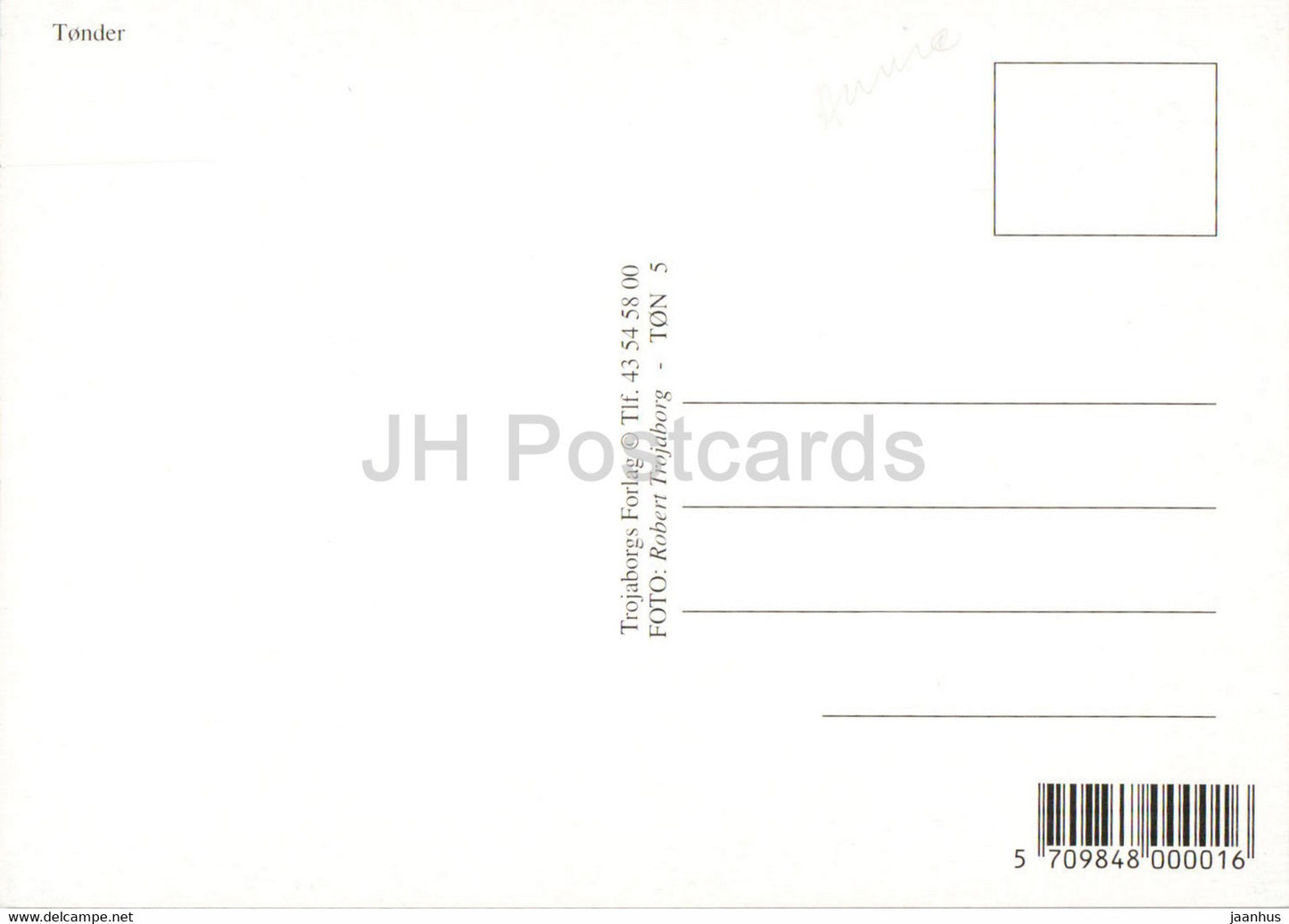 Tonder - town views - folk costumes - multiview - Denmark - unused