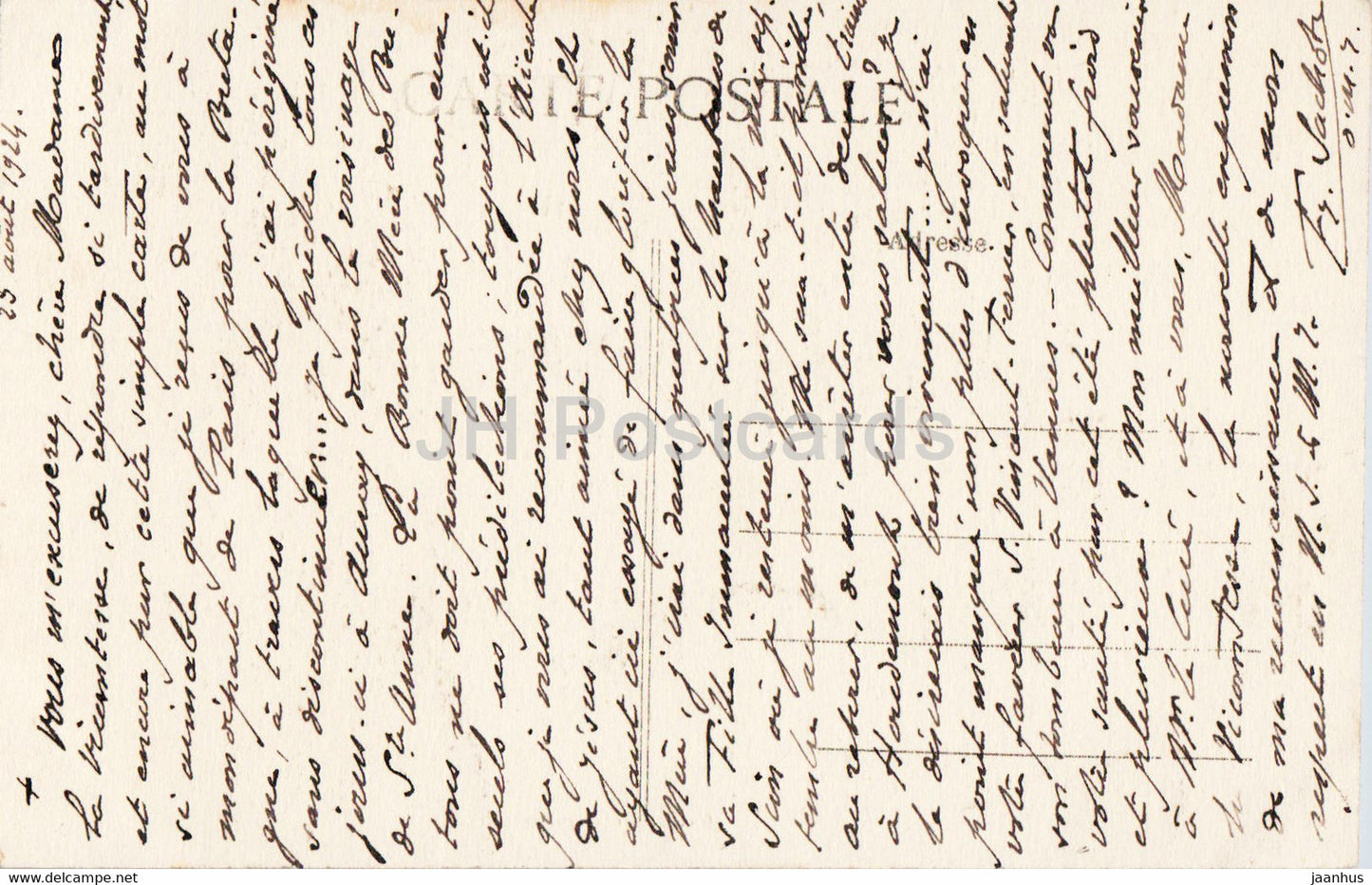 Ste Anne d'Auray - La Statue Miraculeuse - 1515 - carte postale ancienne - 1924 - France - occasion