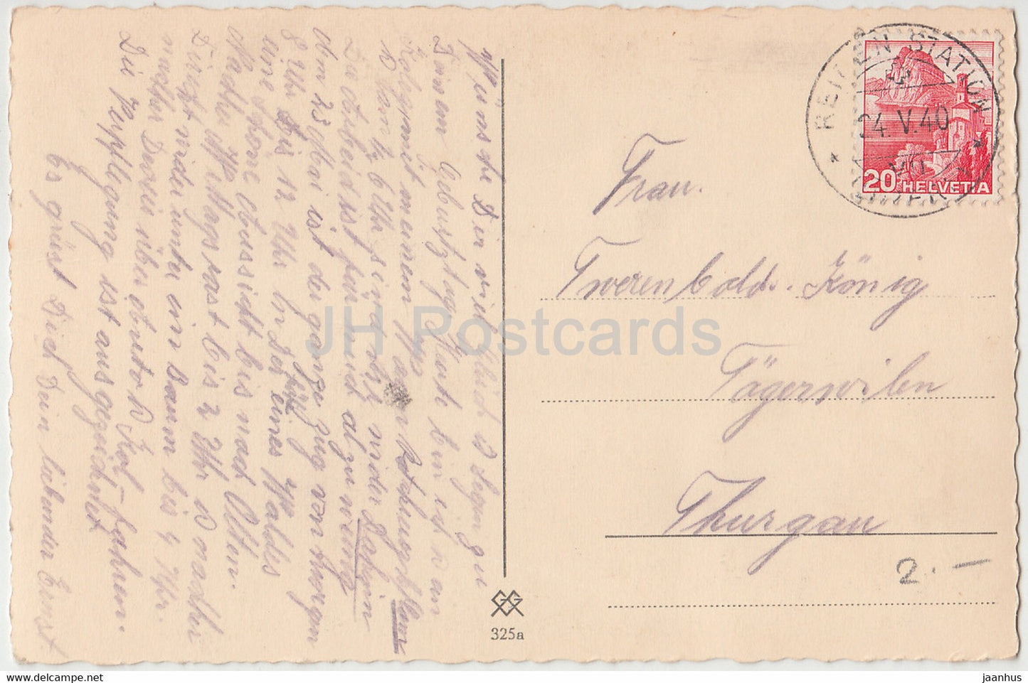 Birthday Greeting Card - Viele gute Wunsche zum Geburtstage - flowers - 325 a - old postcard - 1940 - Germany - used