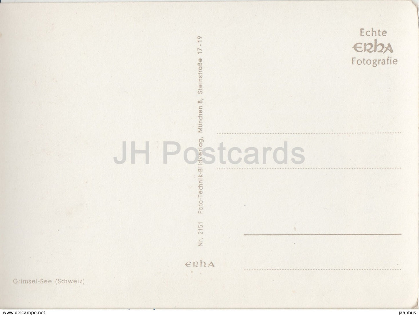 Grimselsee - Schweiz - unbenutzt