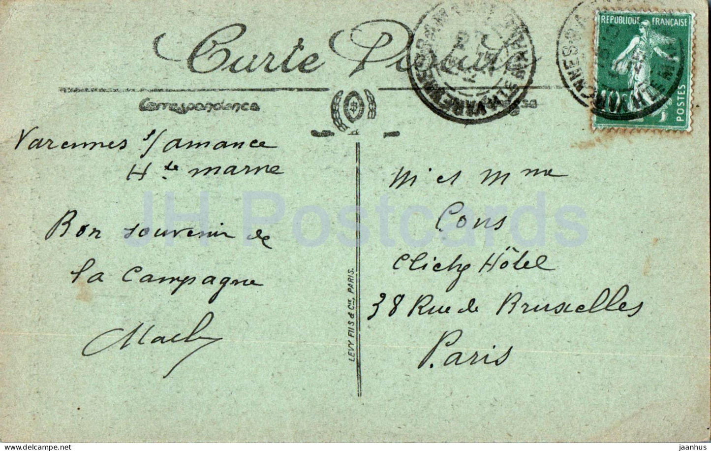 Bourbonne les Bains - La Porte Galon - 14 - carte postale ancienne - France - occasion