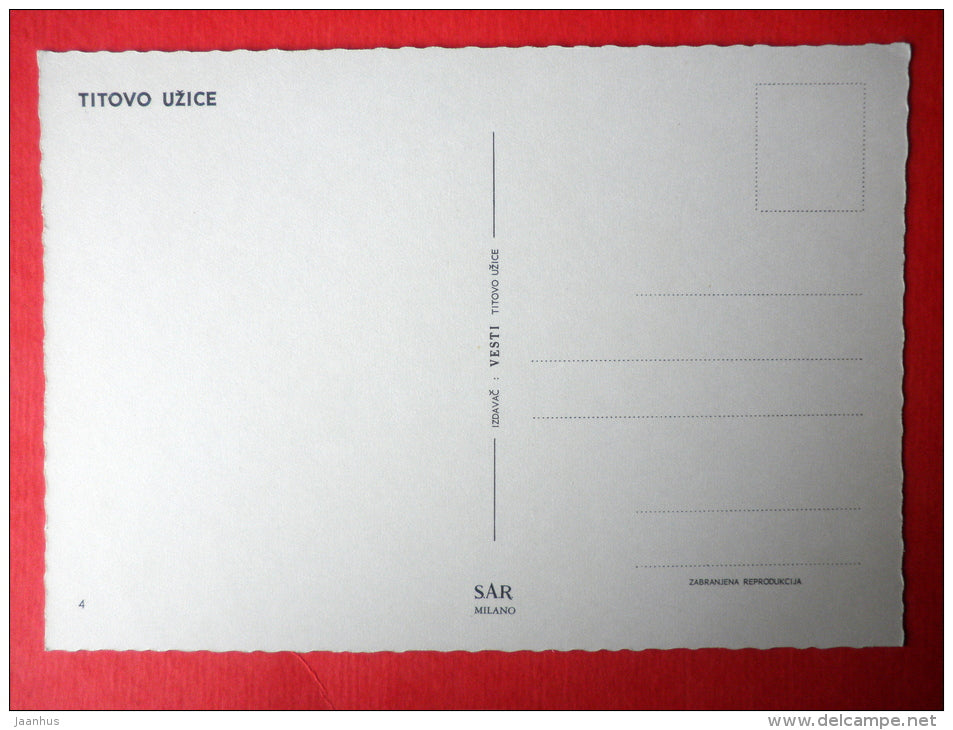 Night view 1 - Titovo Uzice - Serbia - Yugoslavia - unused - JH Postcards