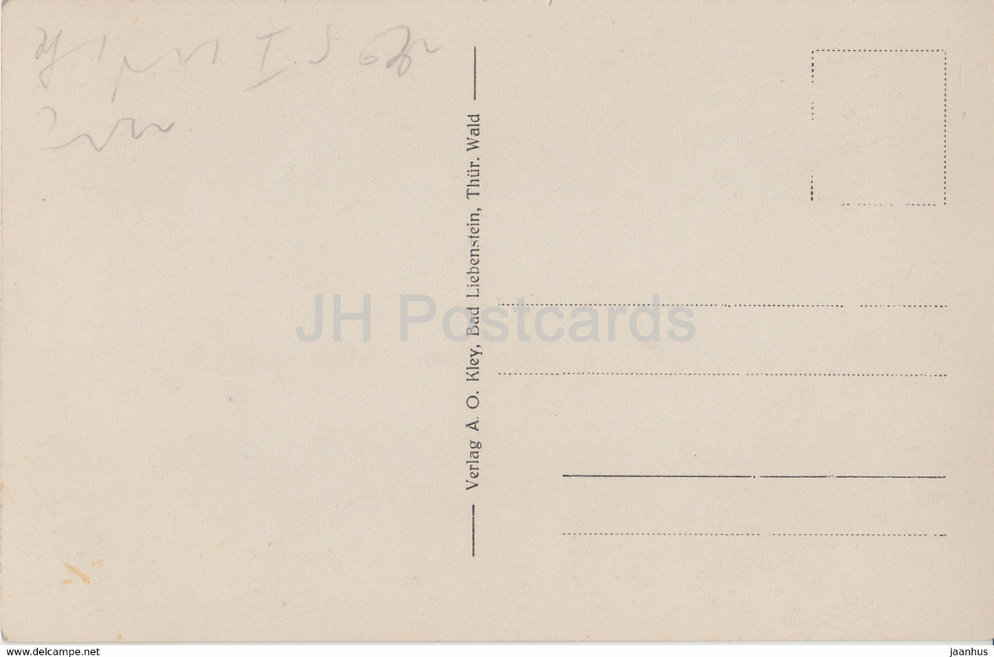 Altensteiner Hohle - Innener Eingang - cave - old postcard - Germany - unused