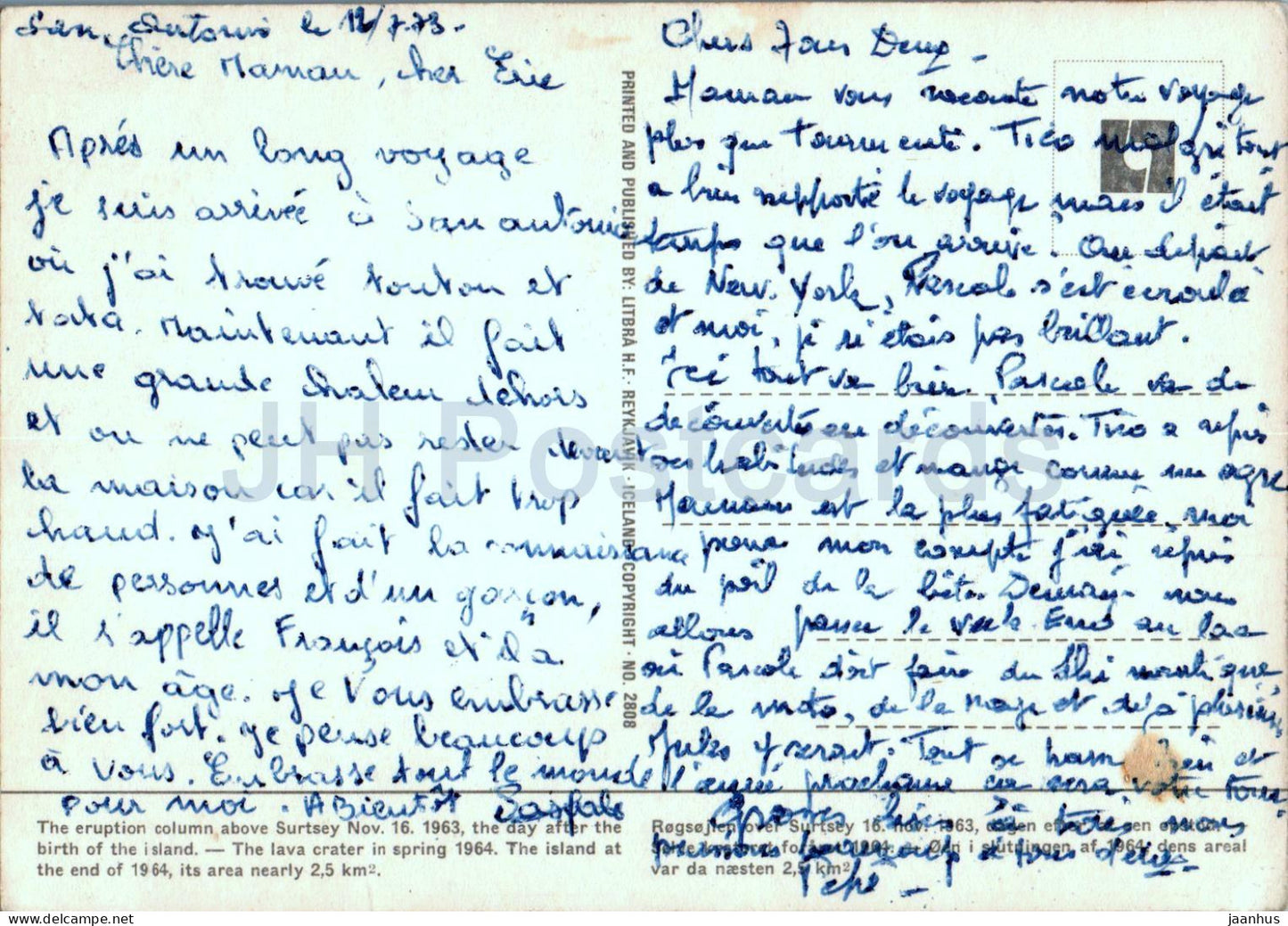 An island is born Surtsey the new island of Iceland - volcano - multiview - 2808 - 1973 - Iceland - used