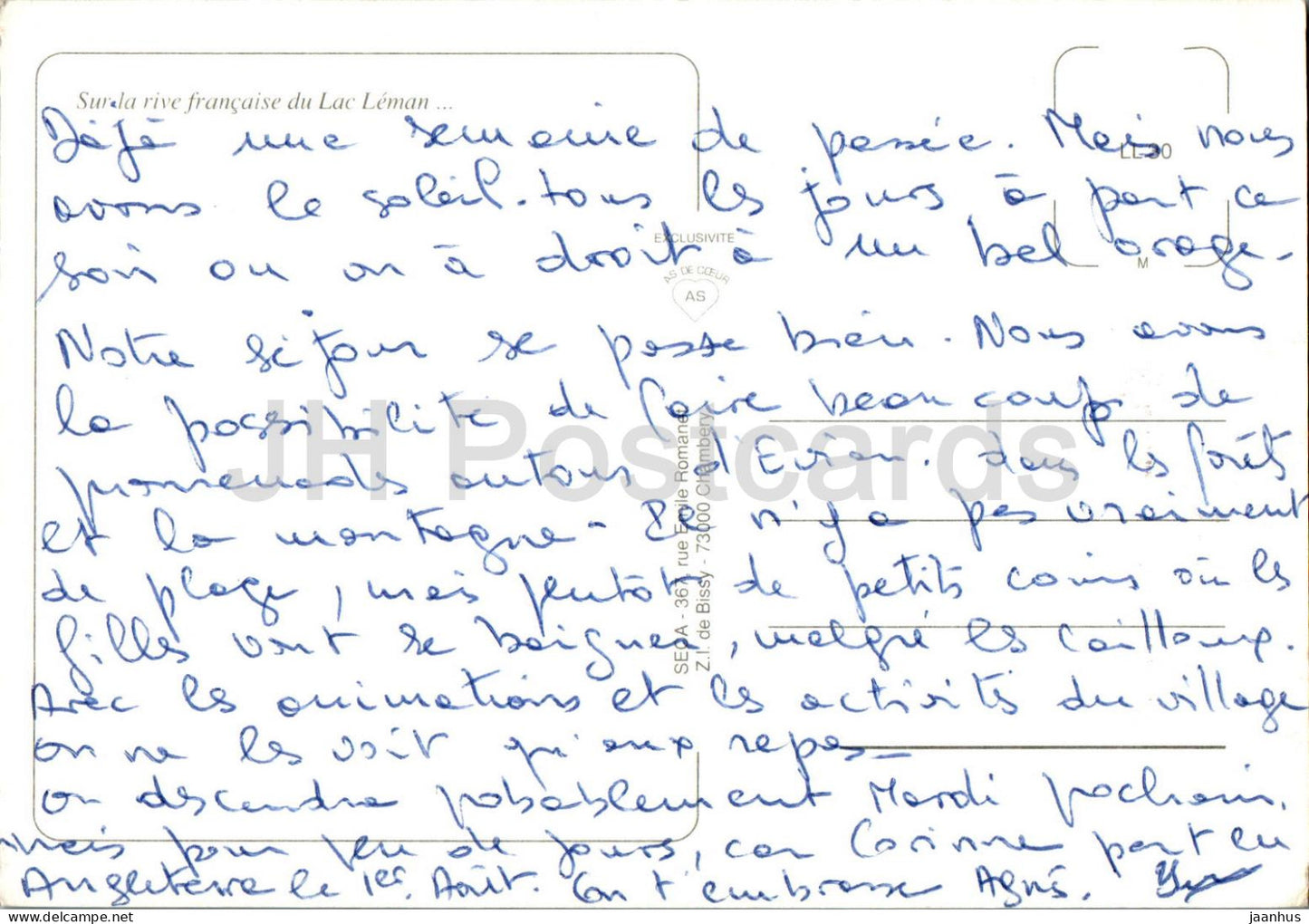 Sut la rive francaise du Lac Leman - Yvoire - Amphion - Bernex - Sciez - multiview - France - used