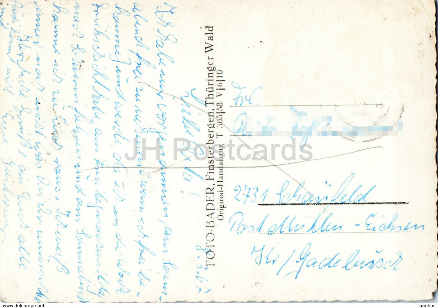 Thuringen von der Wartburg bis zur Saale - old postcard - 1967 - Germany DDR - used