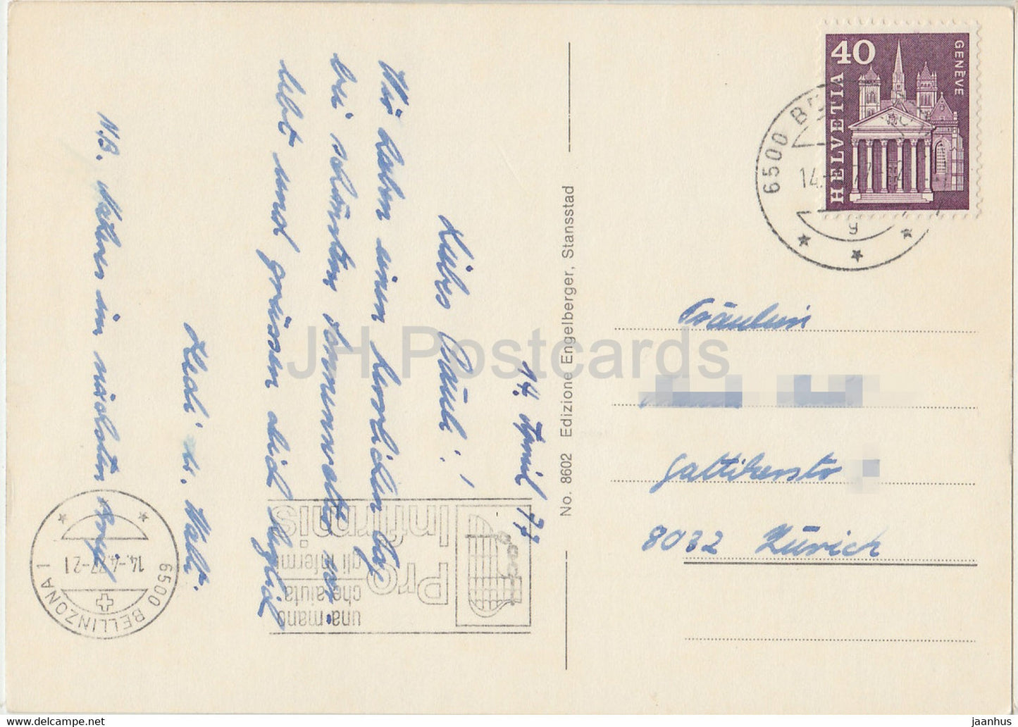 Locarno - multiview - 8602 - 1977 - Suisse - d'occasion