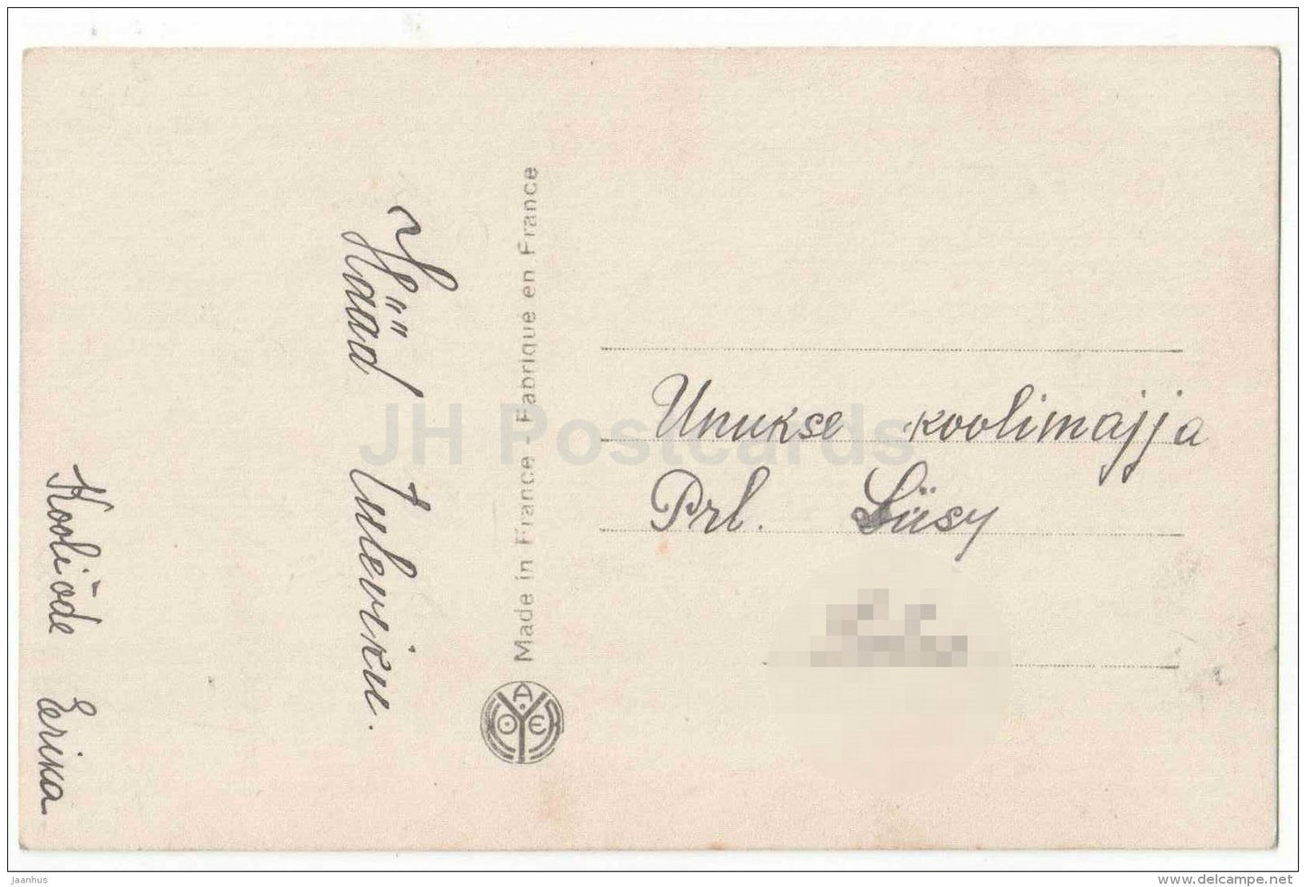 girls with flowers - children - Noyer 4641 - France - circulated in Estonia - JH Postcards